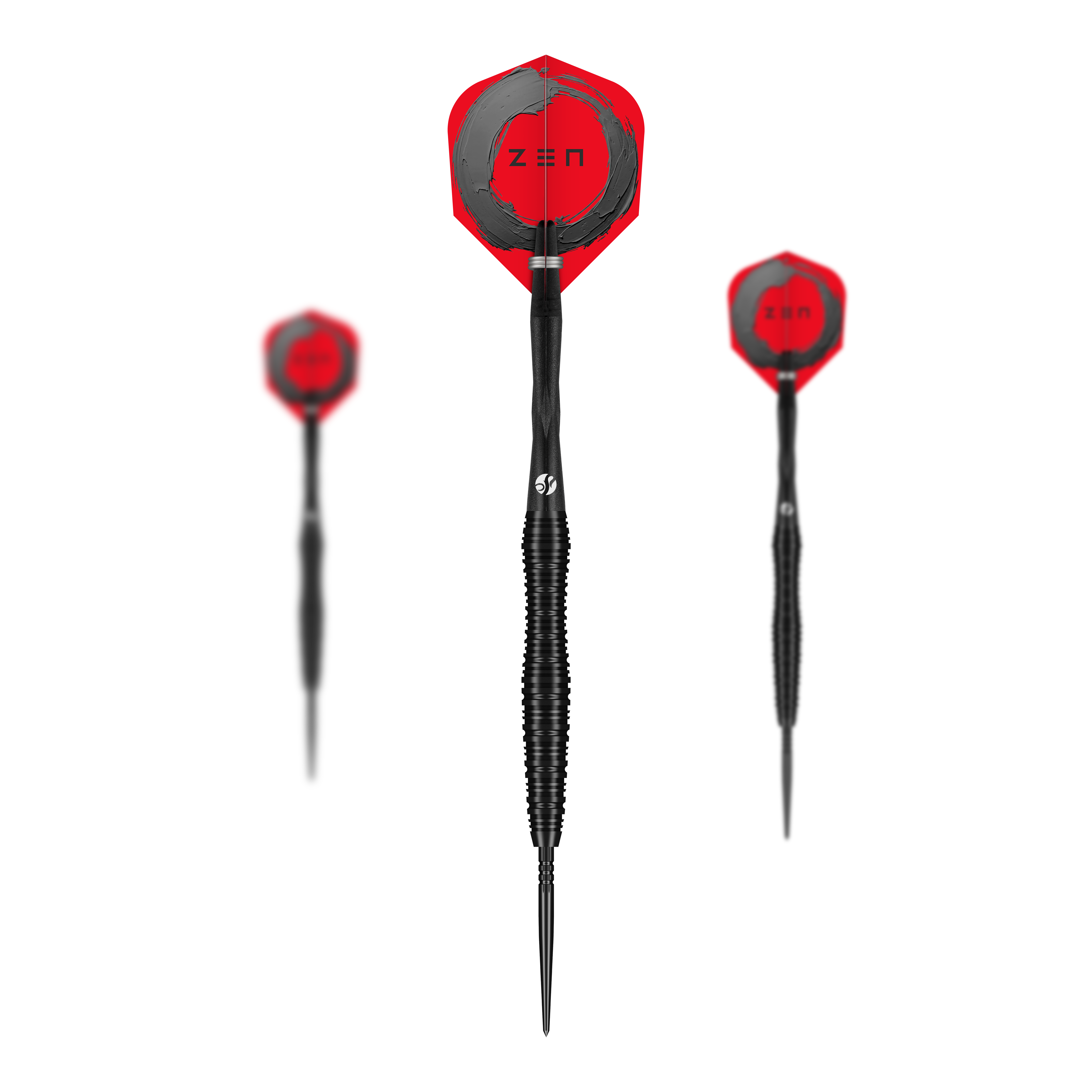 Fléchettes en acier Shot ZEN Scallop Turbo Point - 23 g Abgebildet ist ein Set der Shot ZEN Scallop Turbo Point Steeldarts - 23g. Das Set eignet sich ideal für ambitionierte Dartspieler.