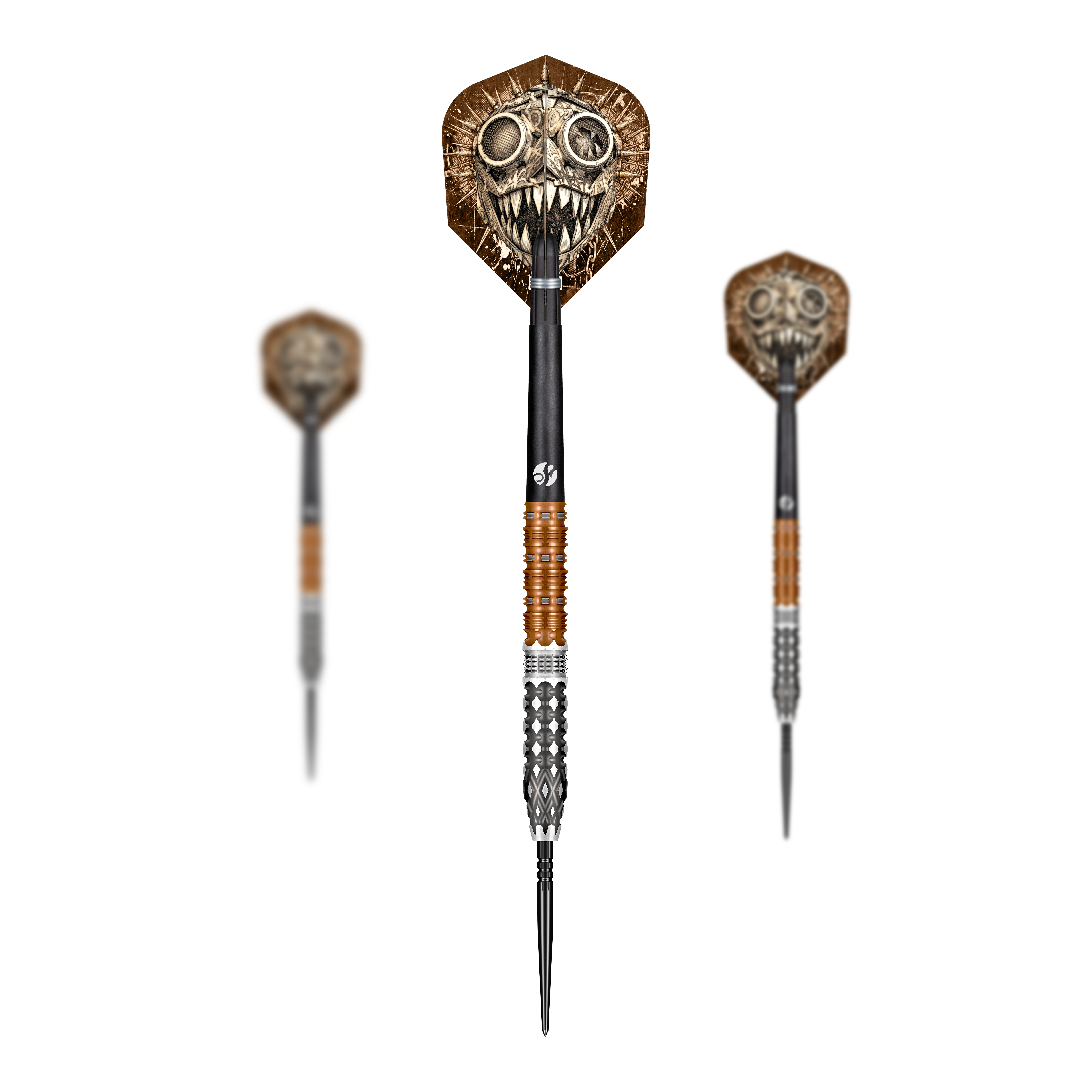 Fléchettes en acier Shot Gnarly Gnasha Turbo Point - 23 g Das Bild zeigt ein Set der Shot Gnarly Gnasha Turbo Point Steeldarts mit 23g. Die Steeldarts sind für ambitionierte Spieler geeignet.