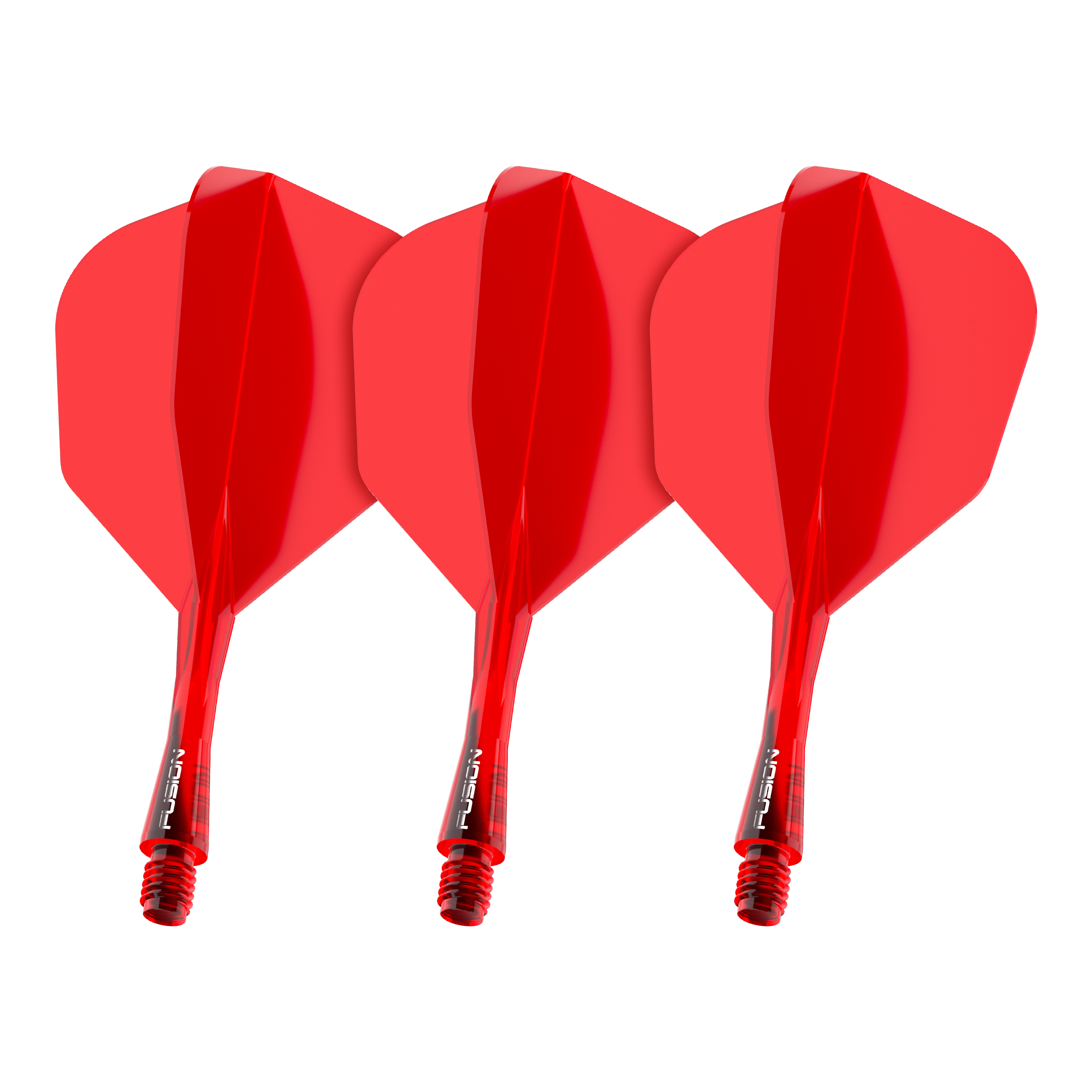 Système d'arbre de vol Winmau Fusion n° 6 Rouge Dieses Bild zeigt das Winmau Fusion Flight Shaft System No6 in Rot mit einer Länge von 22 mm. Es handelt sich um ein Set für Dartpfeile.