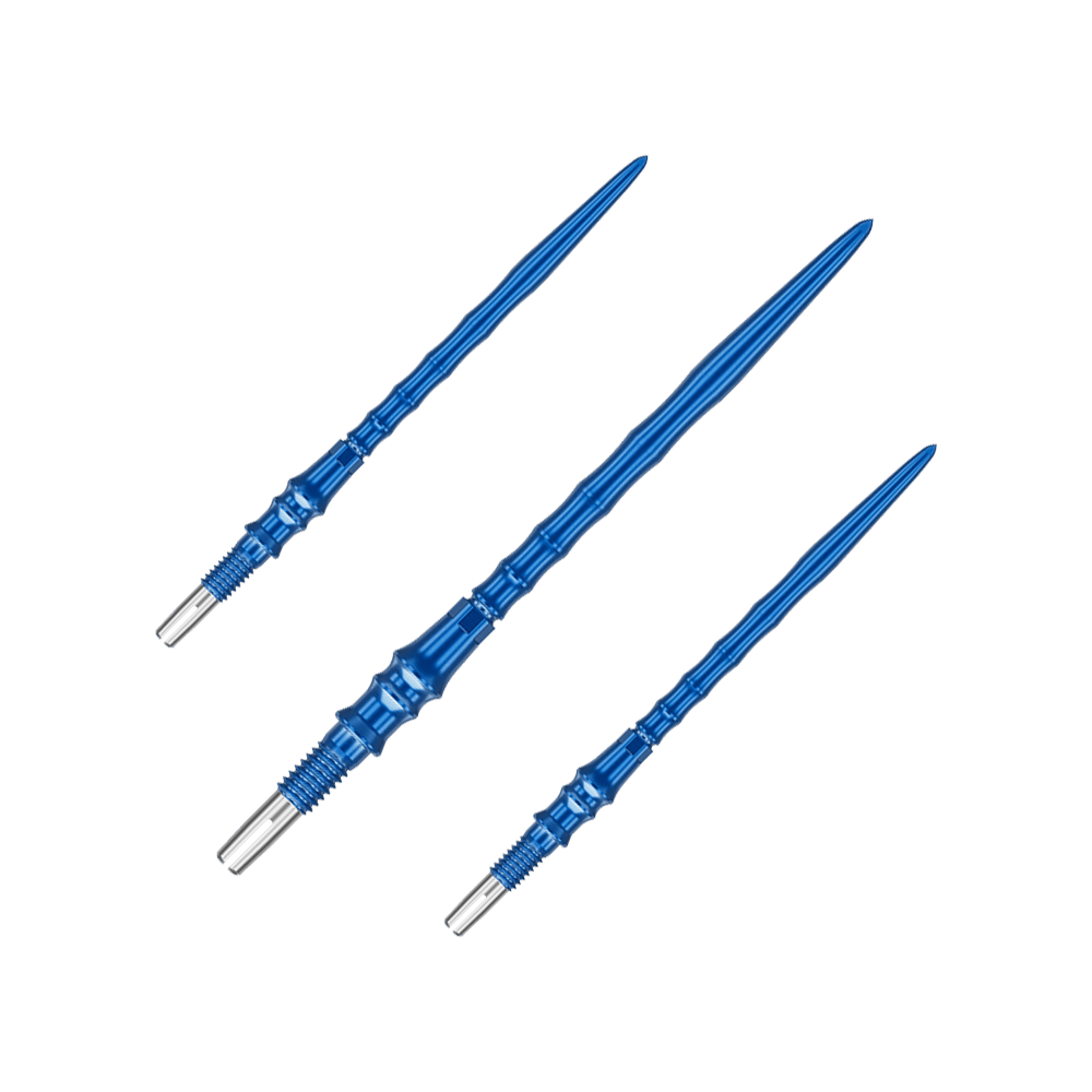 Pointes de fléchettes Target Japan Premium Swiss Point - Bleues Abgebildet ist ein Set Dartspitzen mit der Bezeichnung '340384_Target_Japan_Premium_SwissPoint_Dartspitzen_Blau_40mm_1Set'. Die Dartspitzen sind blau und haben eine Länge von 40 mm.