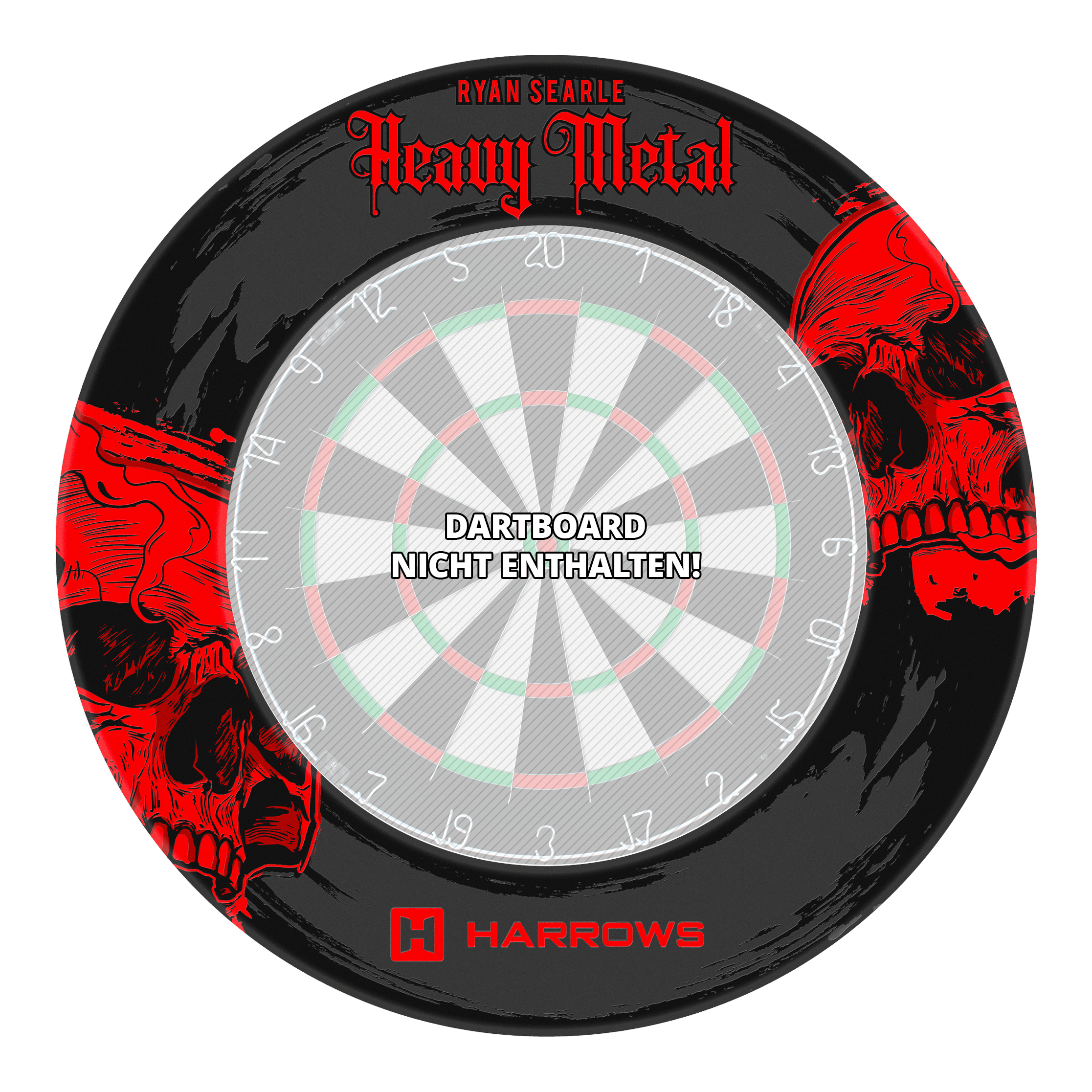 Harrows Ryan Searle Heavy Metal Surround ist abgebildet. Der Surround ist dunkel und robust gestaltet.