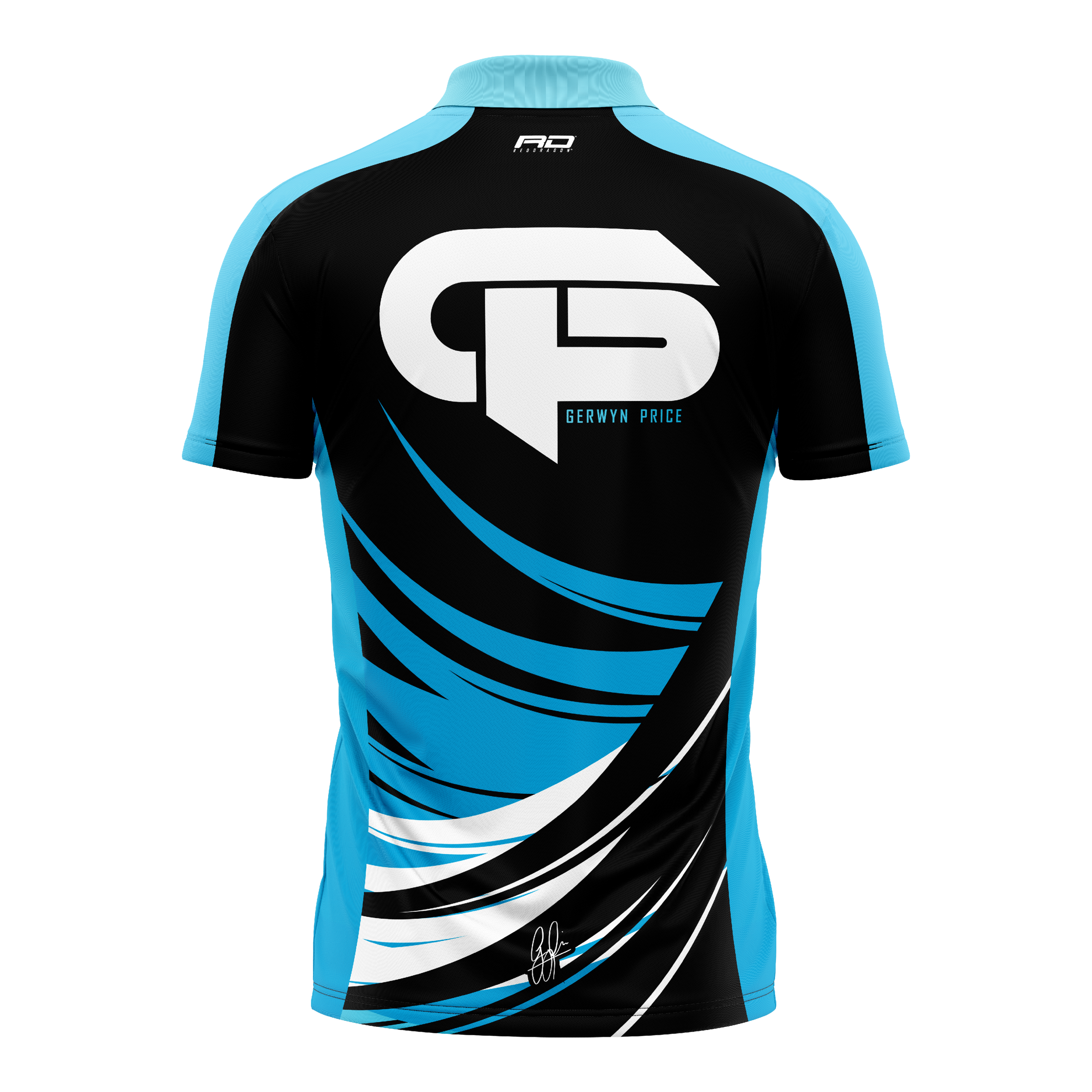 Chemise de fléchettes Red Dragon Gerwyn Price en édition limitée Zu sehen ist das Red Dragon Gerwyn Price Limited Edition Dartshirt. Dieses Shirt wurde speziell für Dartspieler entworfen.