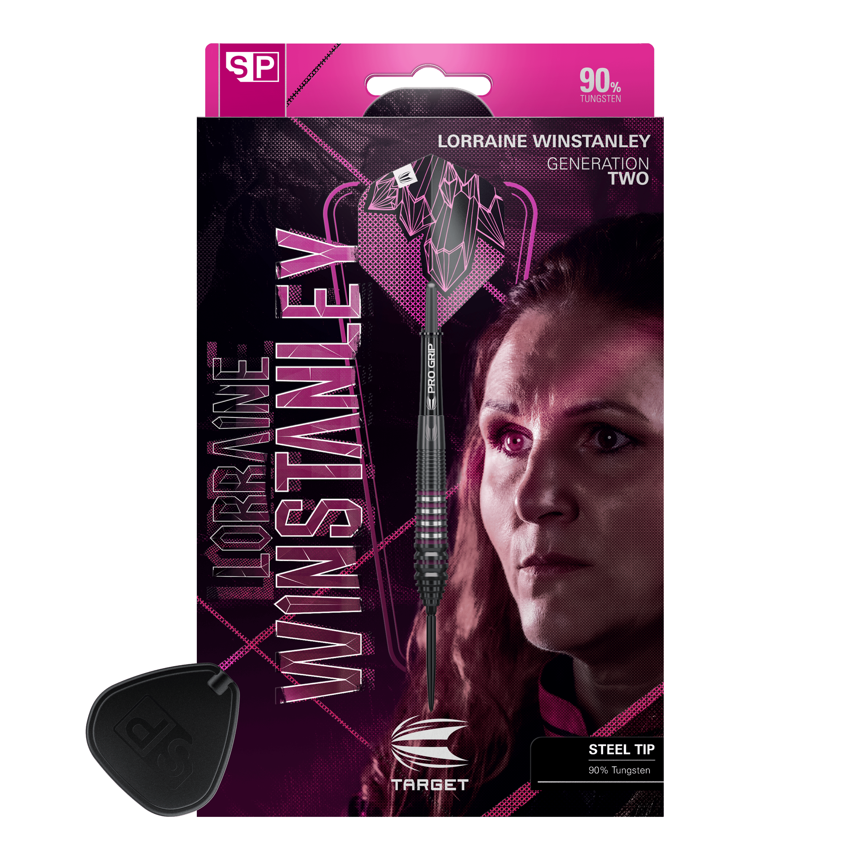 Fléchettes en acier Target Lorraine Winstanley GEN2 Swiss Point - 24 g Auf diesem Bild sind die Target Lorraine Winstanley GEN2 Swiss Point Steeldarts - 24g dargestellt. Diese Darts eignen sich ideal für professionelle Dartspiele.