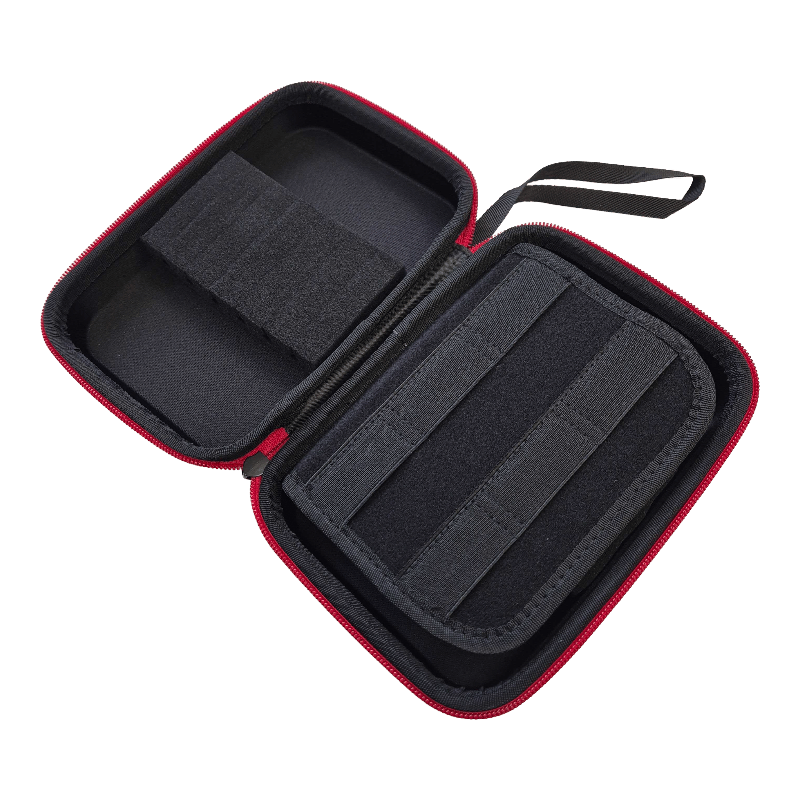 Hier sieht man das Electric Callboy Tanzneid Dartcase. Das Produkt schützt und organisiert Dartutensilien.