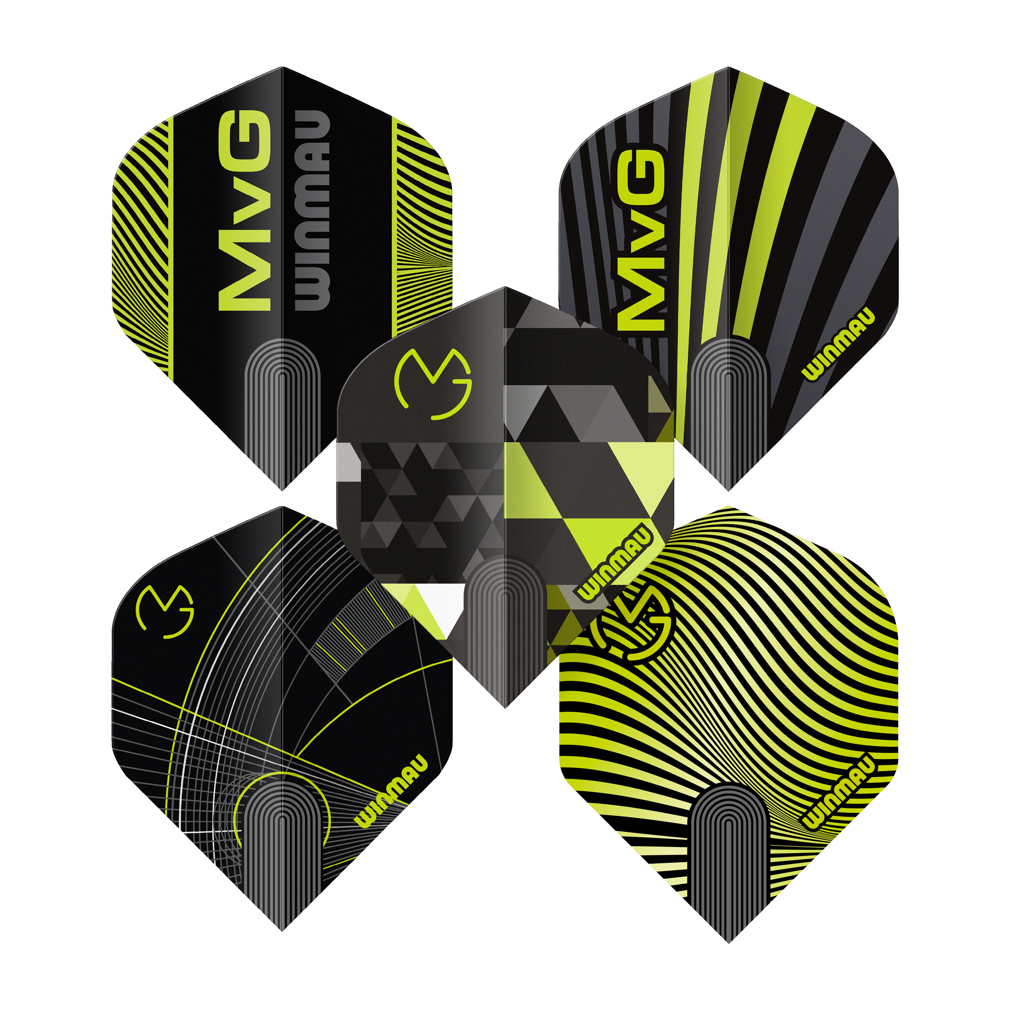 Winmau Michael Van Gerwen Prism No2 Collection de vols standard Dieses Bild zeigt die Winmau Michael Van Gerwen Prism No2 Standard Flight Collection. Das Produkt ist speziell für den Dartsport entwickelt.