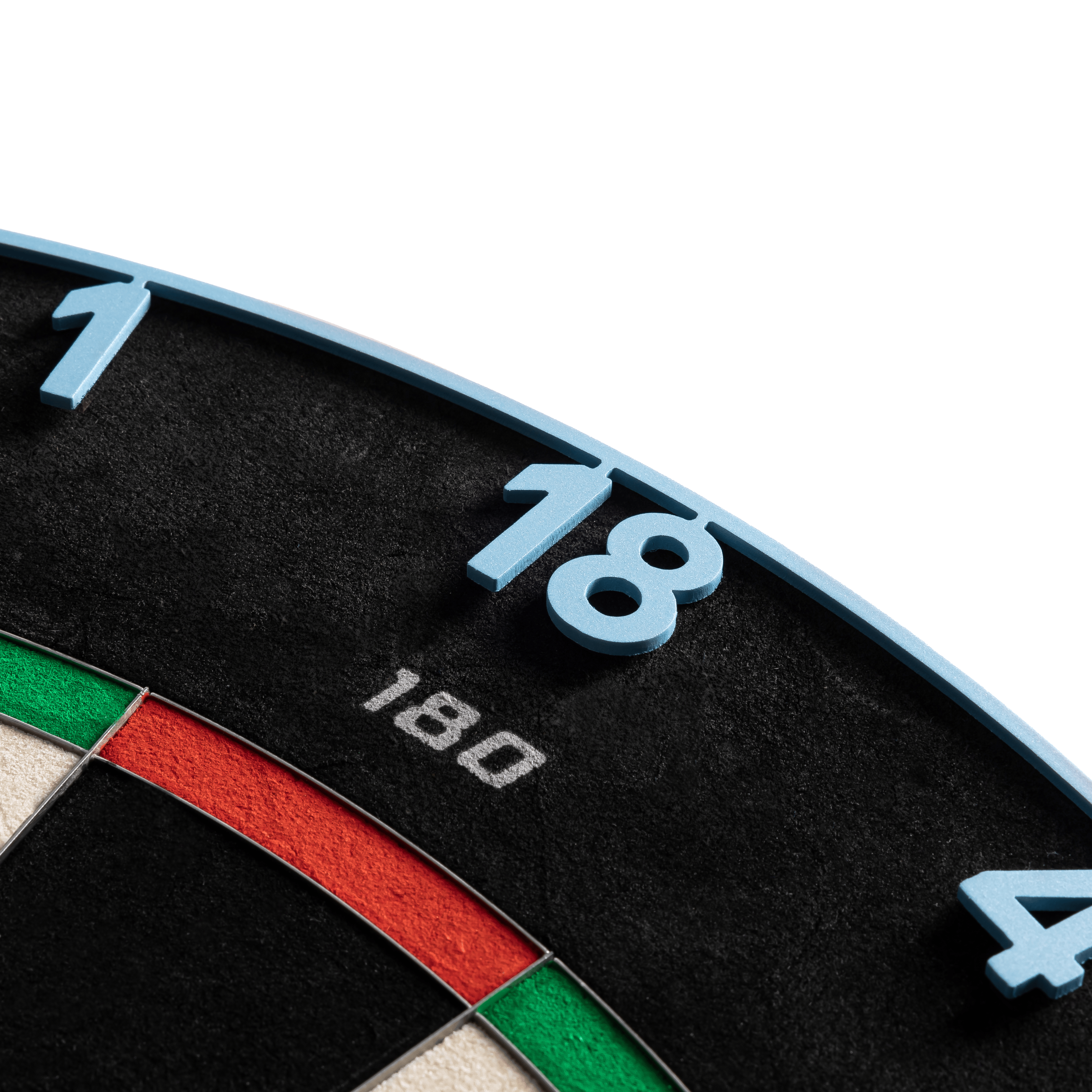 Cible de fléchettes Precise 180 Endorphine Steel avec anneau numéroté - Bleu Infini Zu sehen ist das Precise 180 Endorphine Steeldartboard mit Nummernring in Infinity Blue. Es ist eine hochwertige Dartscheibe für ambitionierte Spieler.