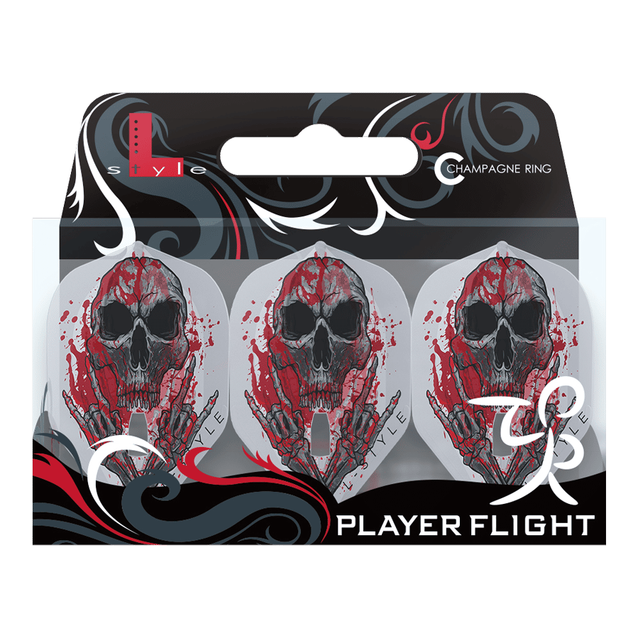 Ailettes Ryan Searle V3 L1PRO en L, blanc transparent