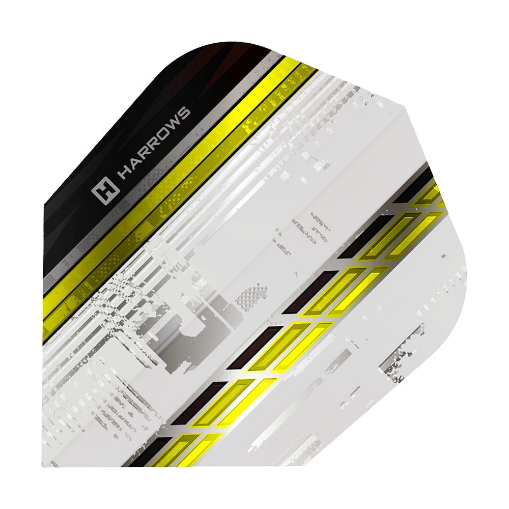 Harrows Sporty No6 Flights - Gelb Zu sehen ist Harrows Sporty No6 Flights in Gelb. Die markante Flugform hebt sich hervor.