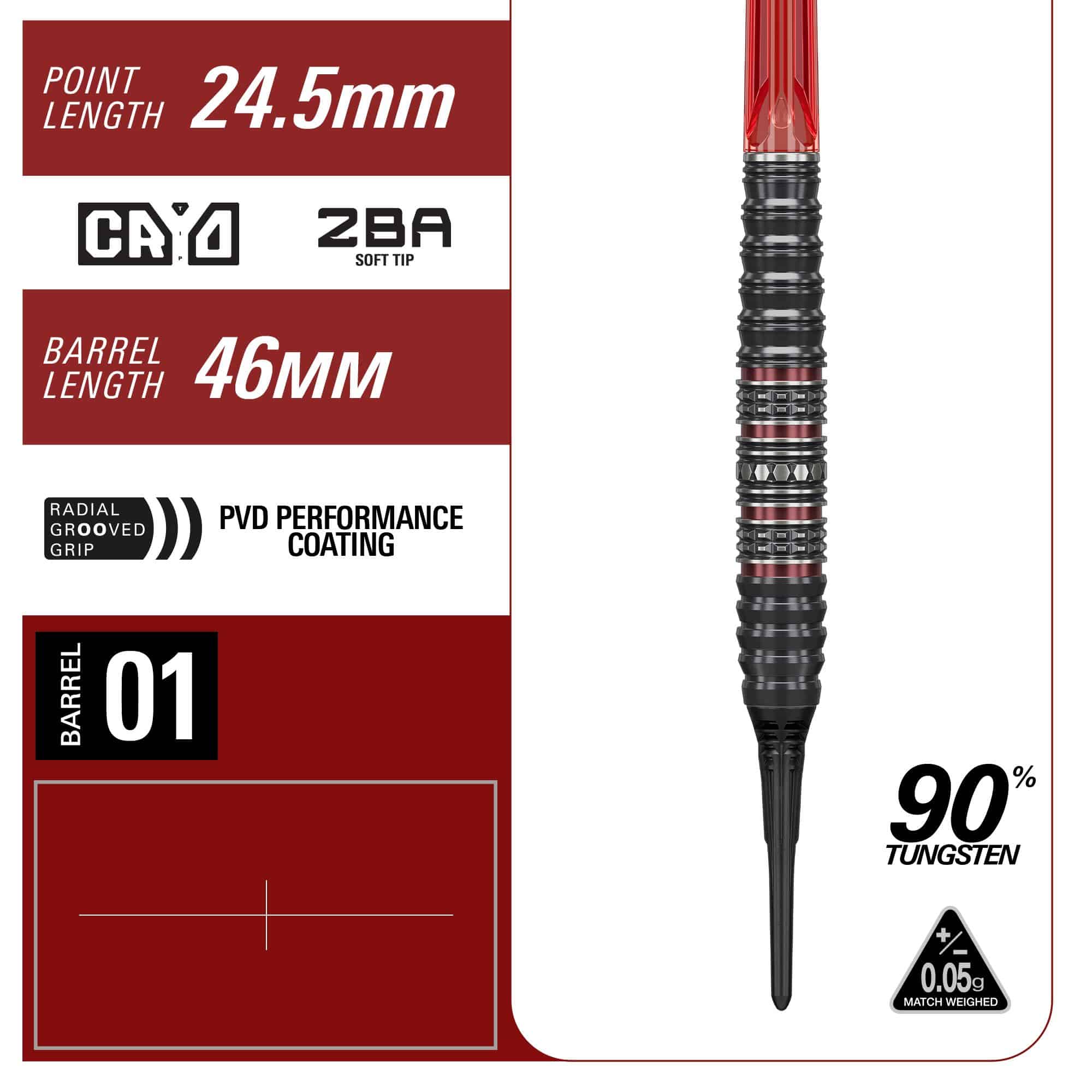 Das Bild zeigt die Target Japan Prime Series Diamond Kosuzu Iwoa GEN4 Softdarts mit 18g Gewicht. Es handelt sich um hochwertige Softdarts für präzises Werfen.