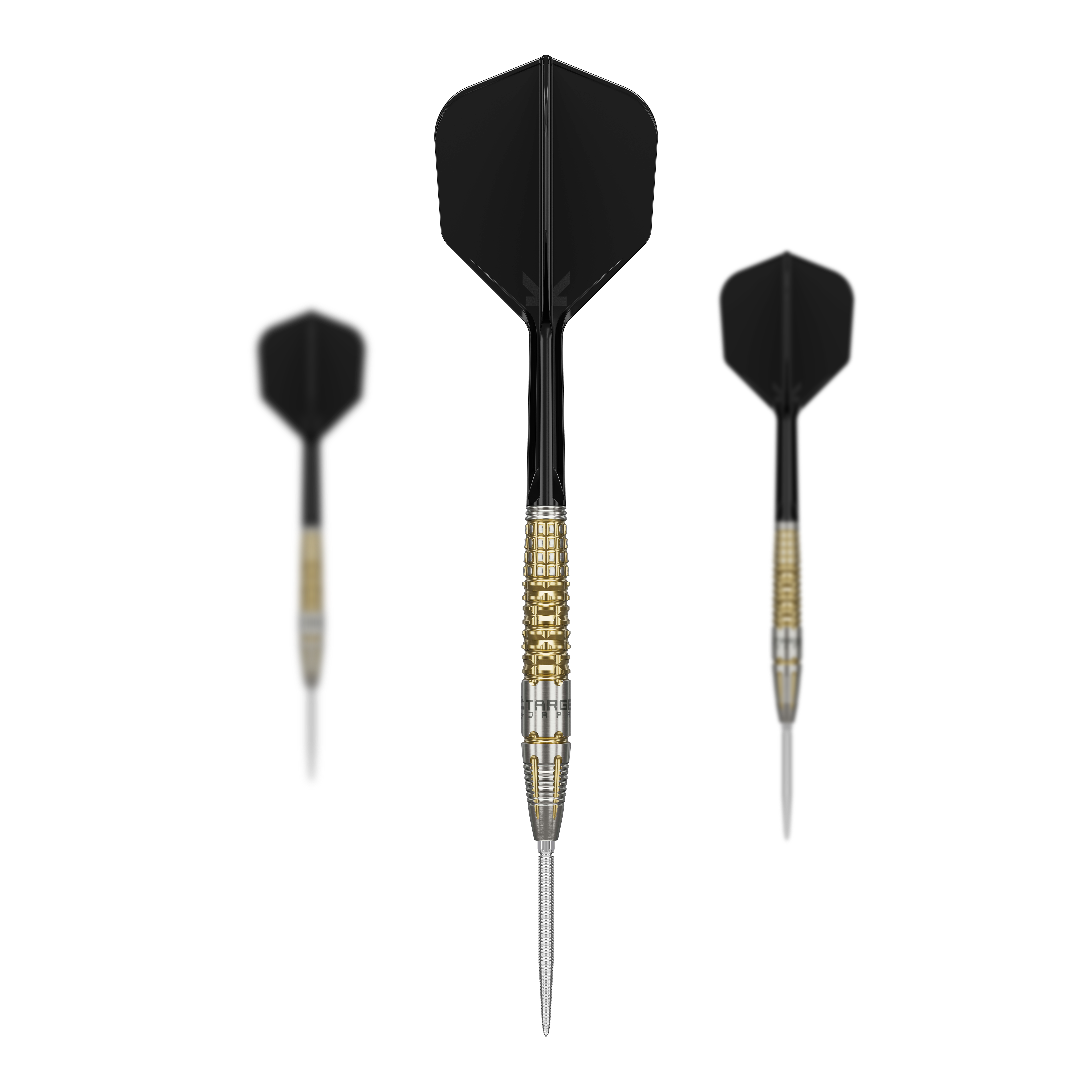 Fléchettes en acier Target Black Marque Warrior Swiss Point