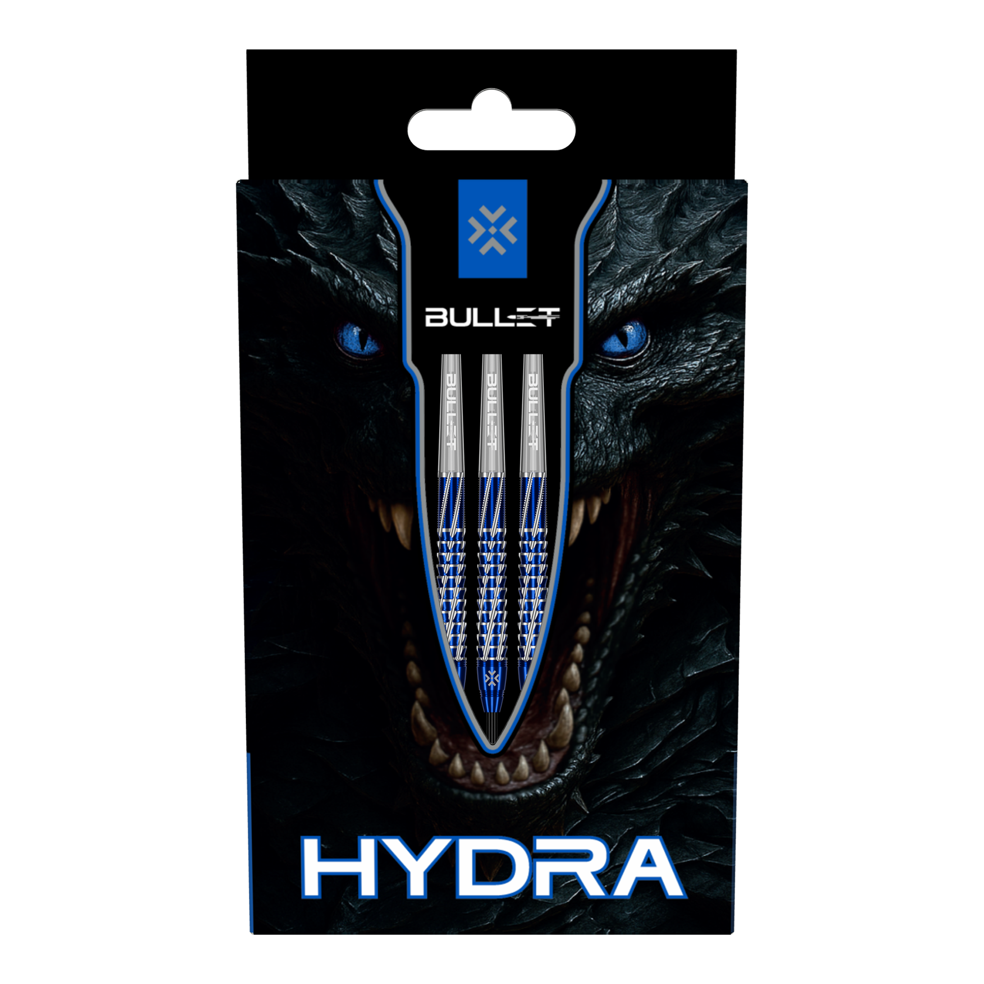 Fléchettes en acier Bullet Hydra Das Bild zeigt Bullet Hydra Steeldarts. Diese Steeldarts eignen sich für präzises und professionelles Dartspiel.