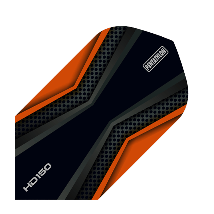 HD 150 Pentathlon Flights Black/Orange Slim