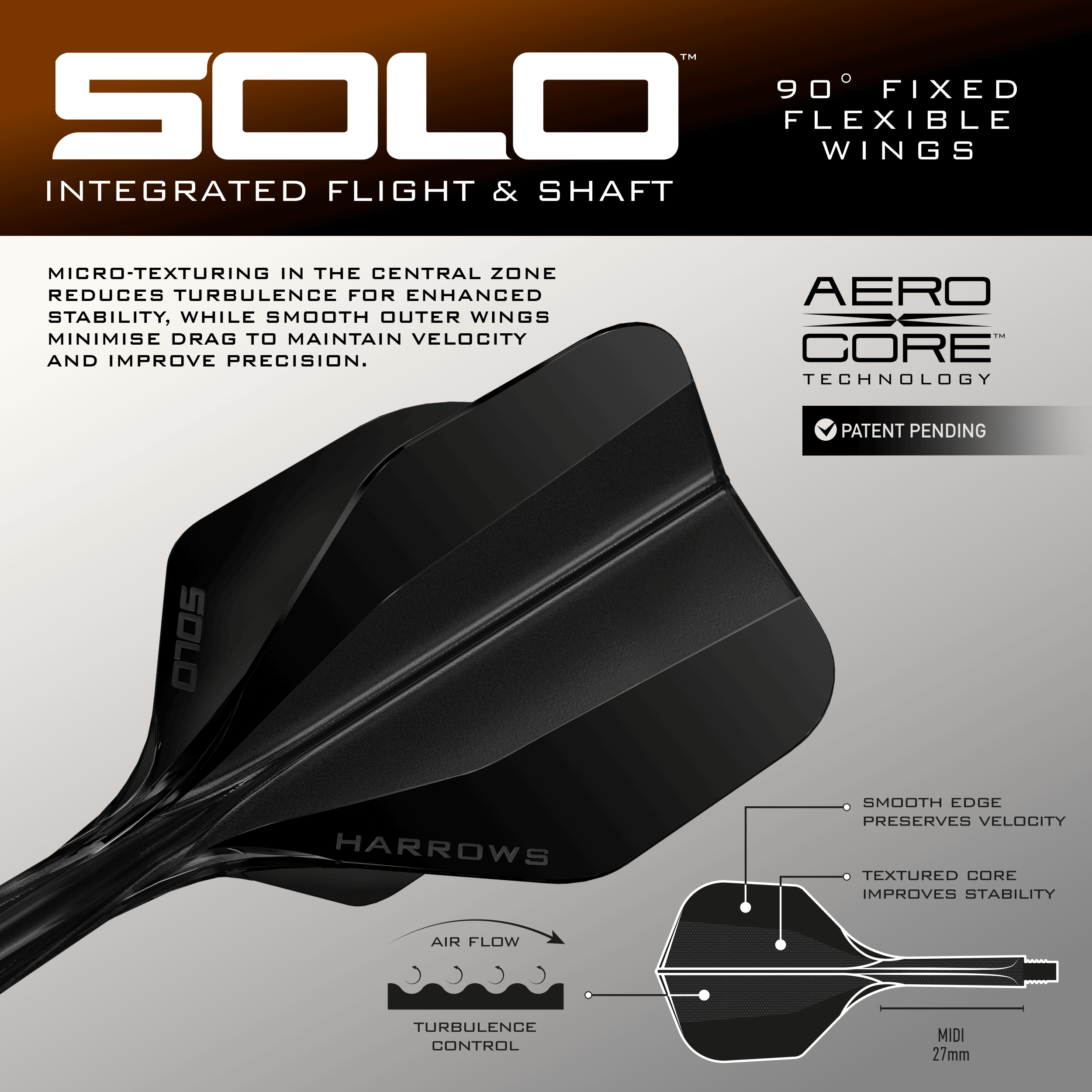 Fléchettes souples Harrows Tungsten Trinity Abbildung der Harrows Wolfram Trinity Softdarts. Diese Softdarts sind für präzises Dartspiel entworfen.