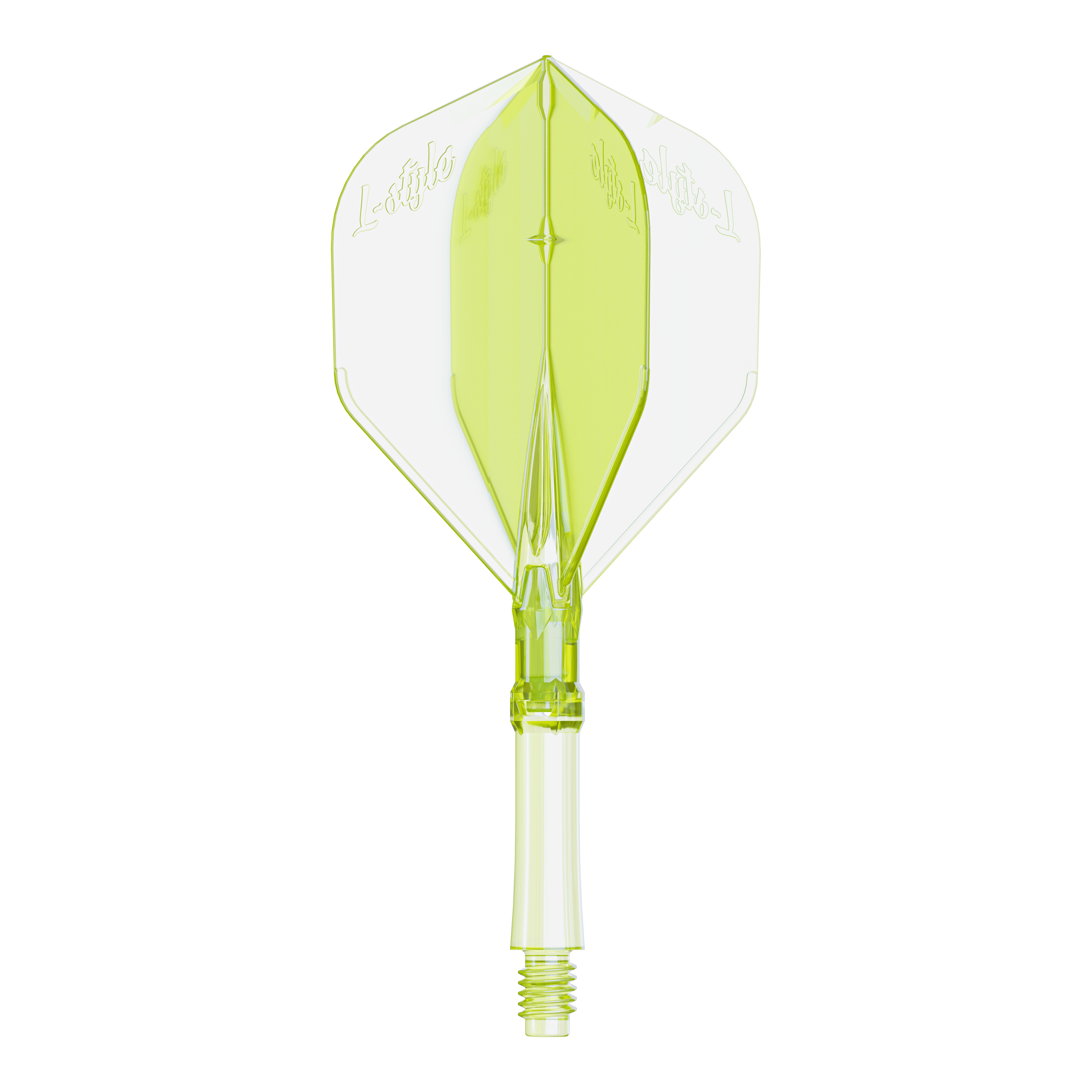 Éclairage L-L-Style-System - Jaune néon Das Bild zeigt ein Flight für Dartpfeile in Neon-Gelb, mittlere Größe. Es ist passend für das L-Style L-System.