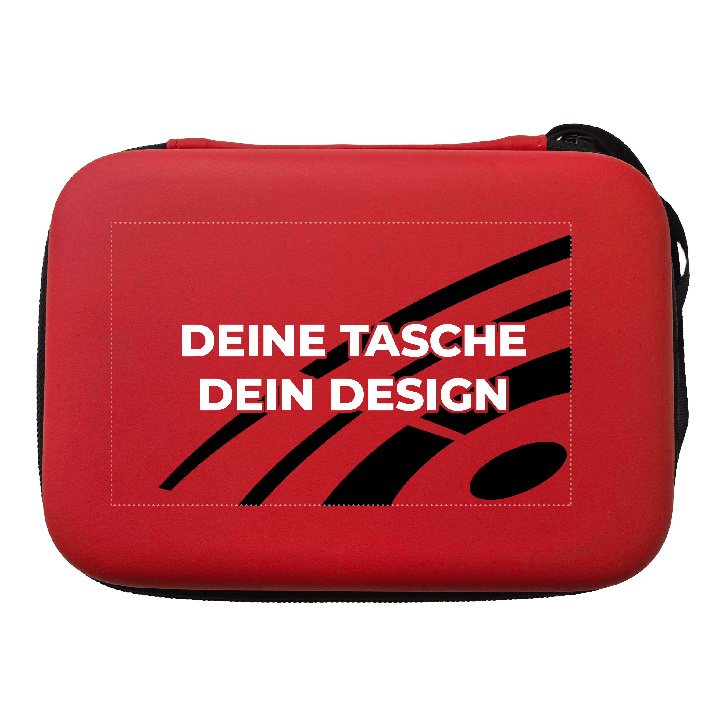 Étui pour fléchettes System-4 personnalisé avec votre design Zu sehen ist ein weiteres rotes Dartcase Modell System 4. Es bietet Platz für Darts und passendes Zubehör.