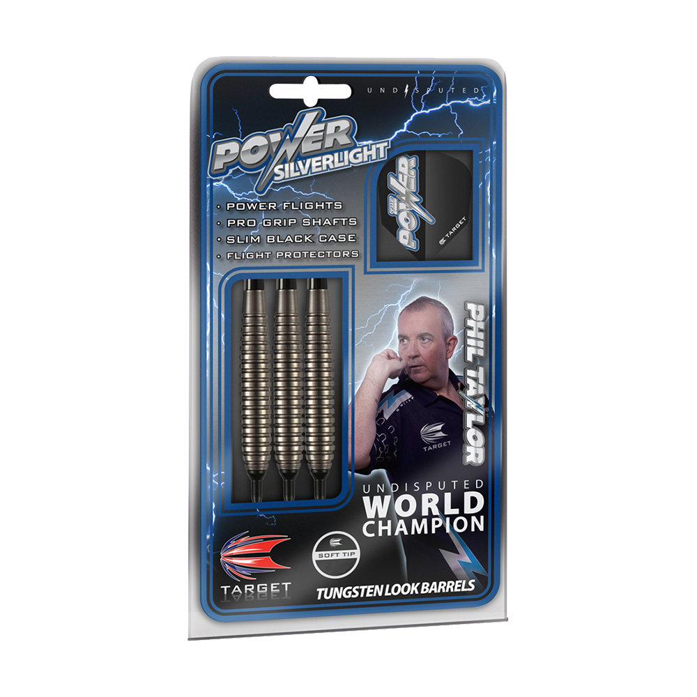 Target Phil Taylor Power Silverlight fléchettes souples