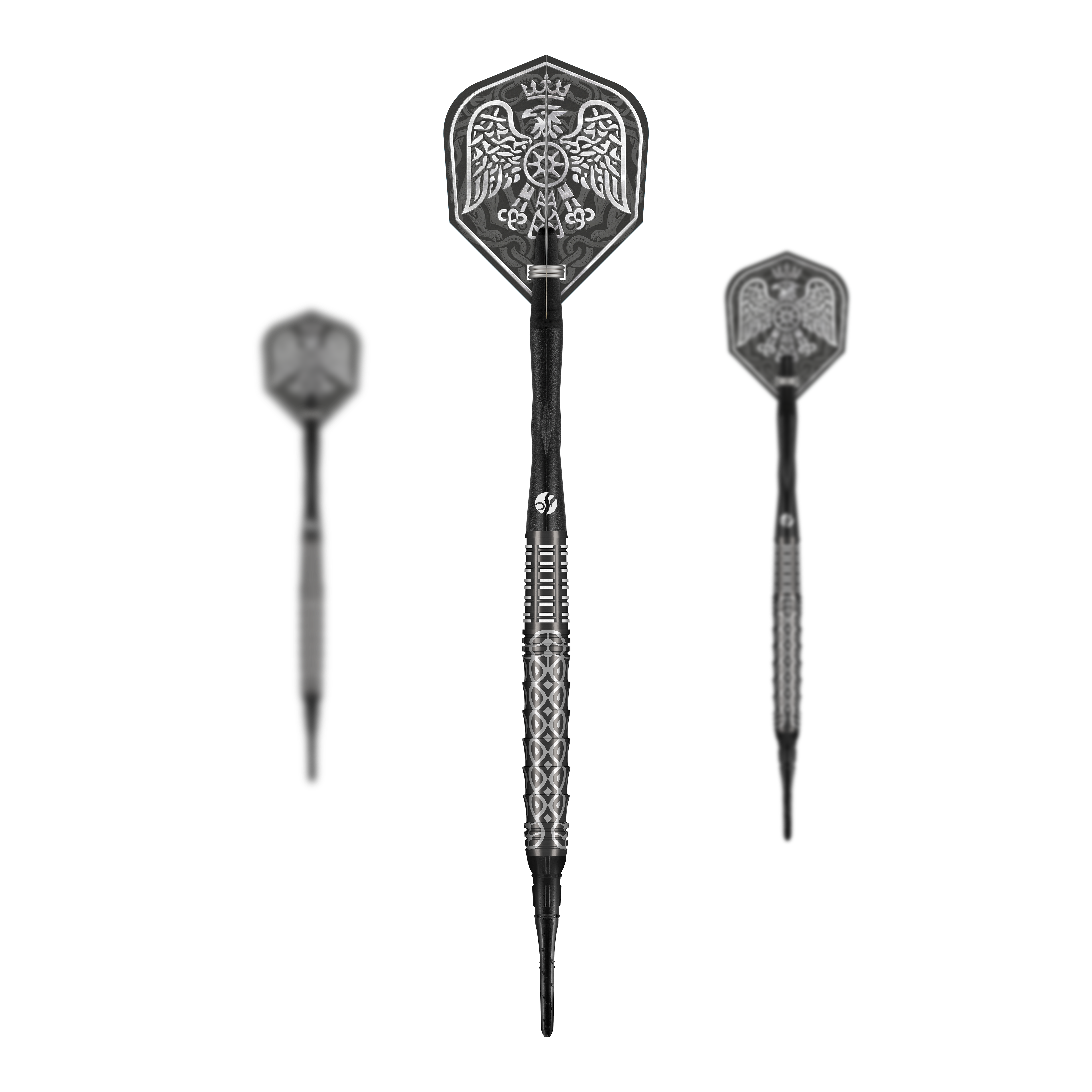 Fléchettes souples Shot Goths Wulfaz - 20 g Das Bild zeigt ein Set der Shot Goths Wulfaz Softdarts - 20g. Das Set bietet alles, was für ein Softdartspiel benötigt wird.