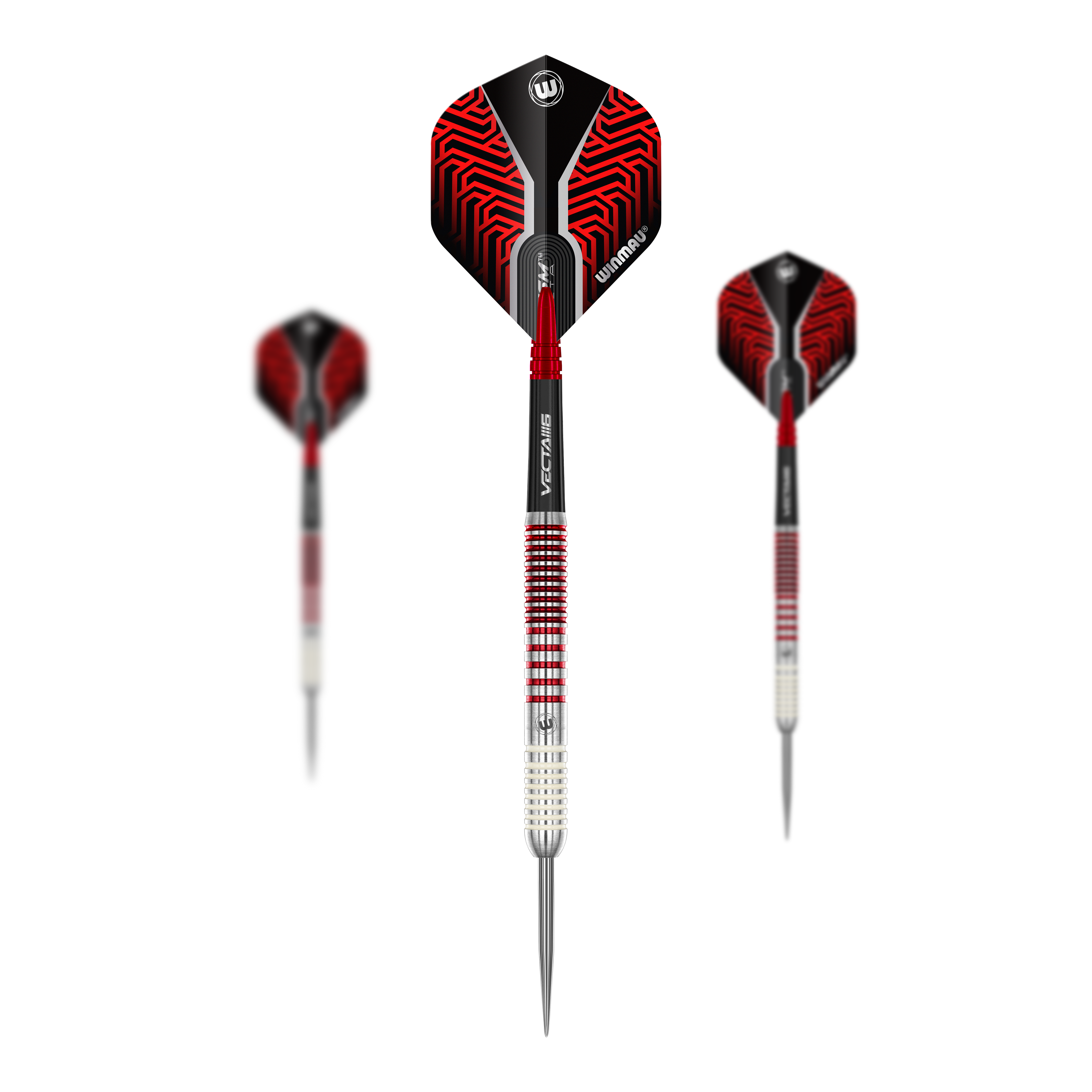 Fléchettes en acier Winmau Team 360 Jack Johnson - 24 g Abgebildet ist ein Set Winmau Team 360 Jack Johnson Steeldarts mit einem Gewicht von 24g. Die Pfeile sind für das Steeldartspiel geeignet.