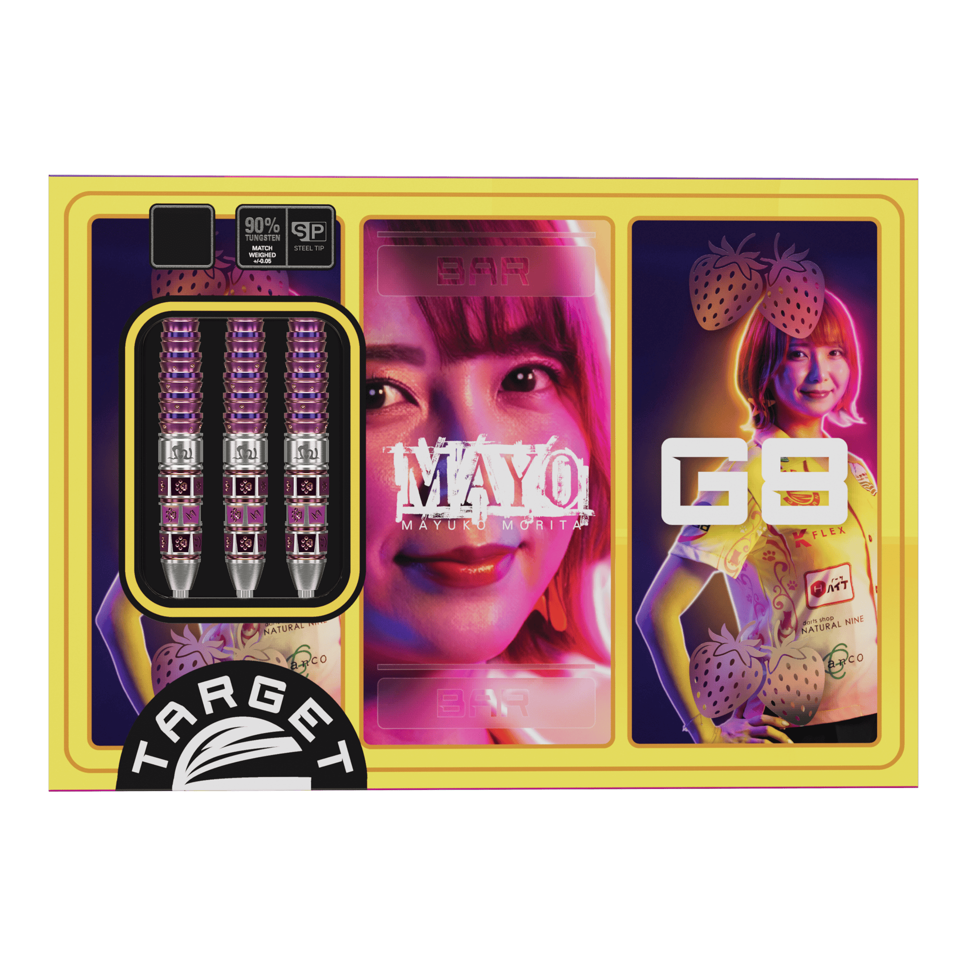 Fléchettes en acier Target Japan Prime Series Mayo GEN8 Swiss Point Fléchettes en acier Target Japan Prime Series Mayo GEN8 Swiss Point