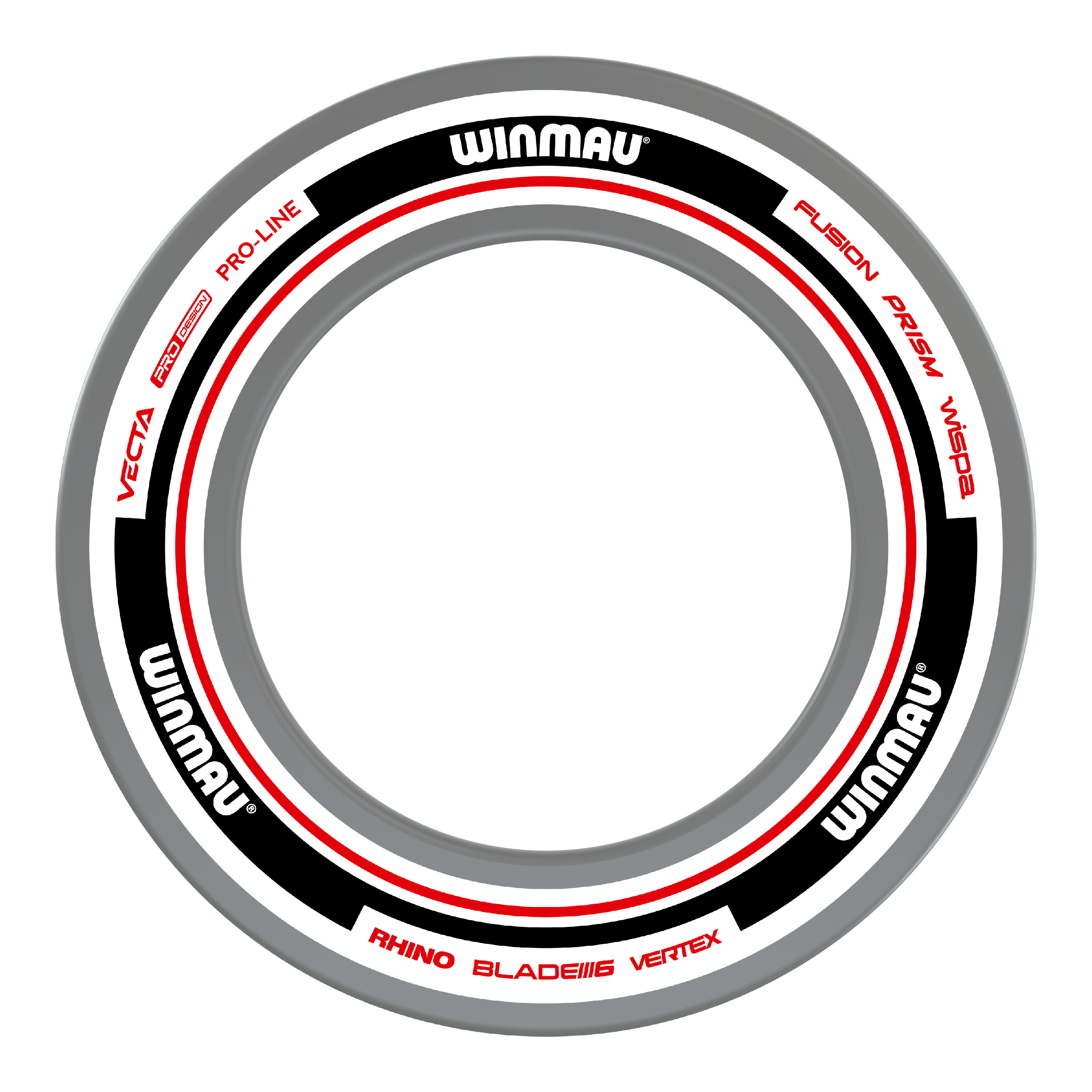 Winmau Advance Dartboard Surround - Weiß Rot