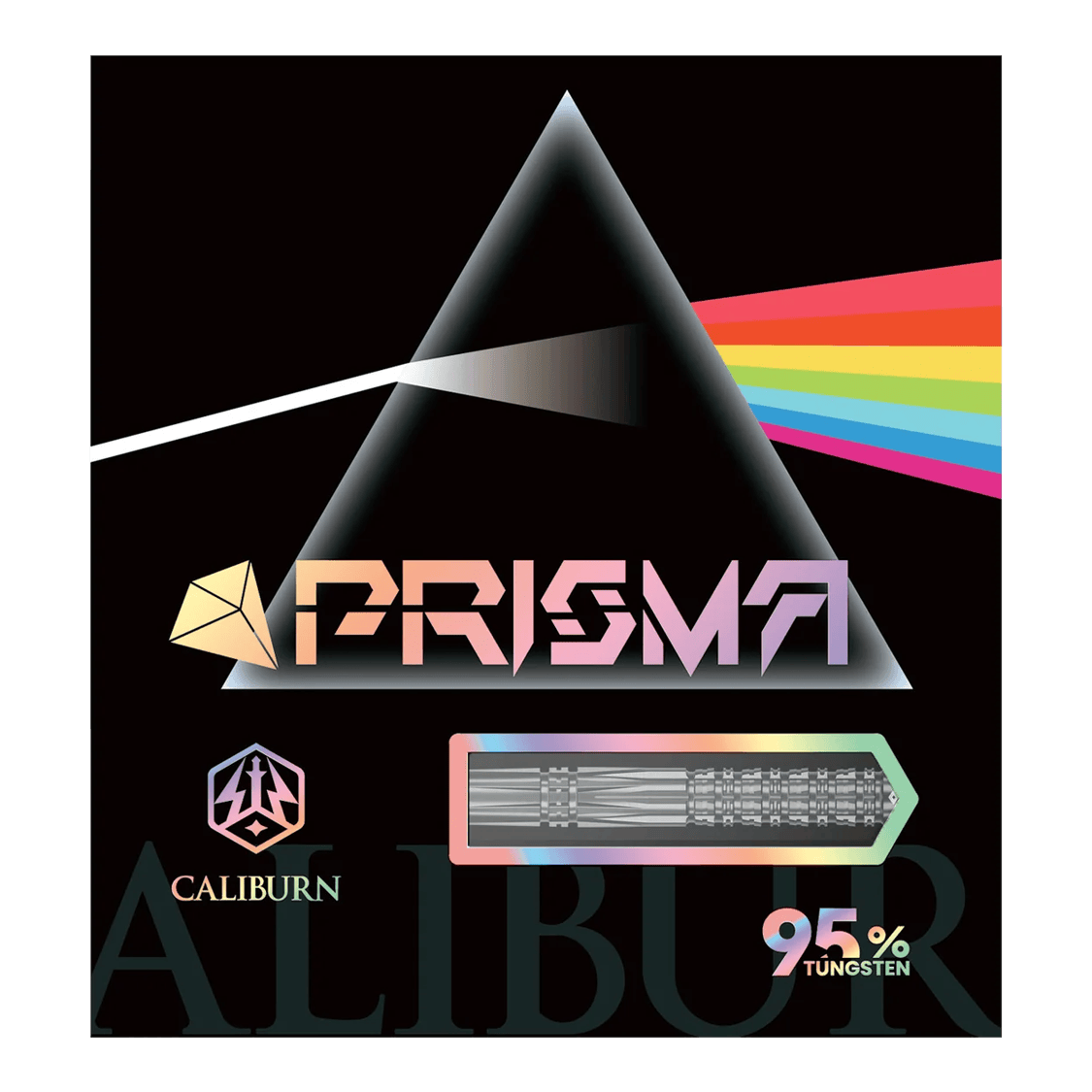 Auf dem Bild sind die Caliburn Prisma P2 Softdarts in der 20g Variante zu sehen. Das Produkt besticht durch sein attraktives Design und seine Qualität.