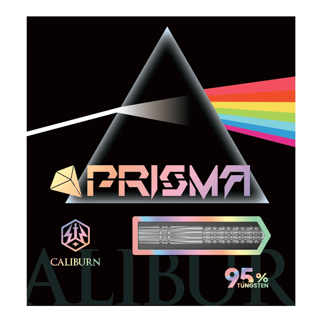 Fléchettes souples Caliburn Prisma P2 - 20 g Auf dem Bild sind die Caliburn Prisma P2 Softdarts in der 20g Variante zu sehen. Das Produkt besticht durch sein attraktives Design und seine Qualität.