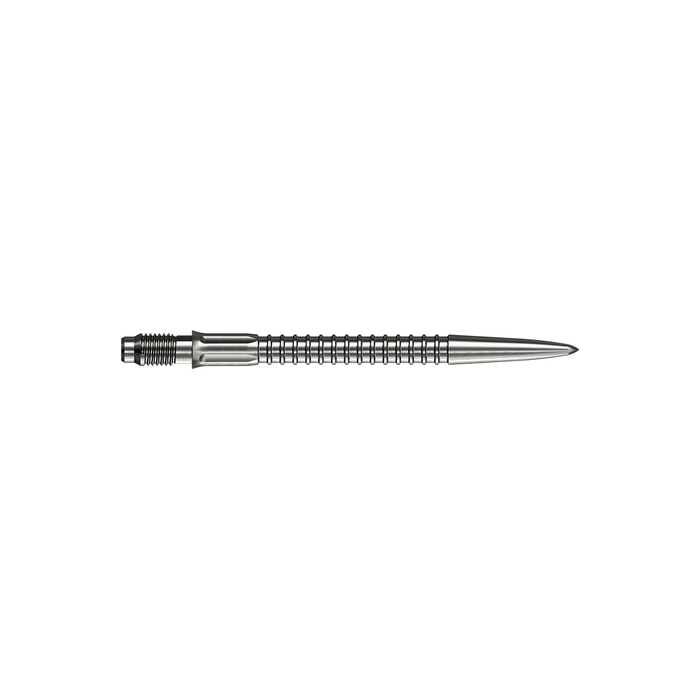 Pointes de fléchettes Mission R2.5 Rapid Point GV1 - Argent Das Bild zeigt Mission R25 Rapid Point GV1 Dartspitzen in Silber, 30mm. Hier handelt es sich um Ersatzspitzen für Darts.