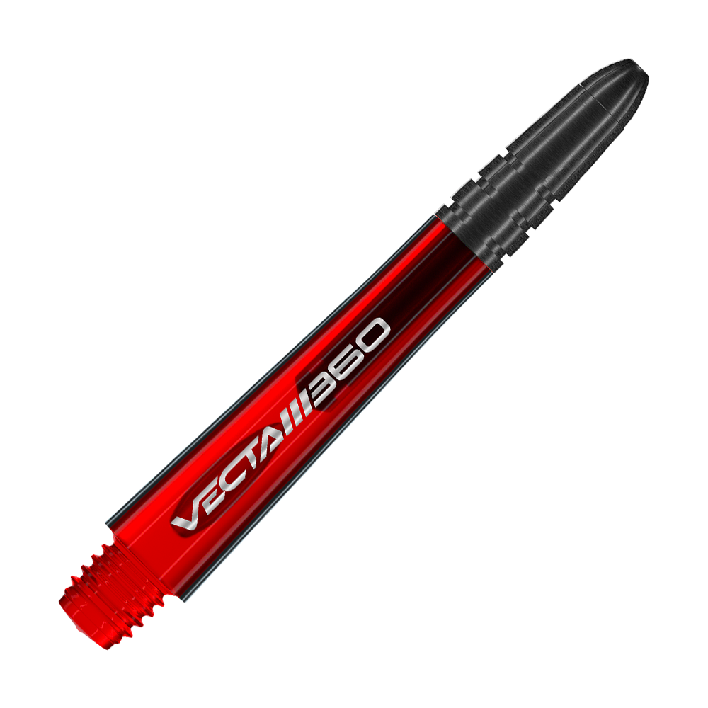 Manche Winmau Vecta Blade 360 - Rouge Abgebildet ist ein Dart-Schaft mit der Bezeichnung 7025-219_Winmau_Vecta_Blade360_Shafts_Rot_40mm_2. Das Produkt ist rot und eignet sich für verschiedene Dartpfeile.
