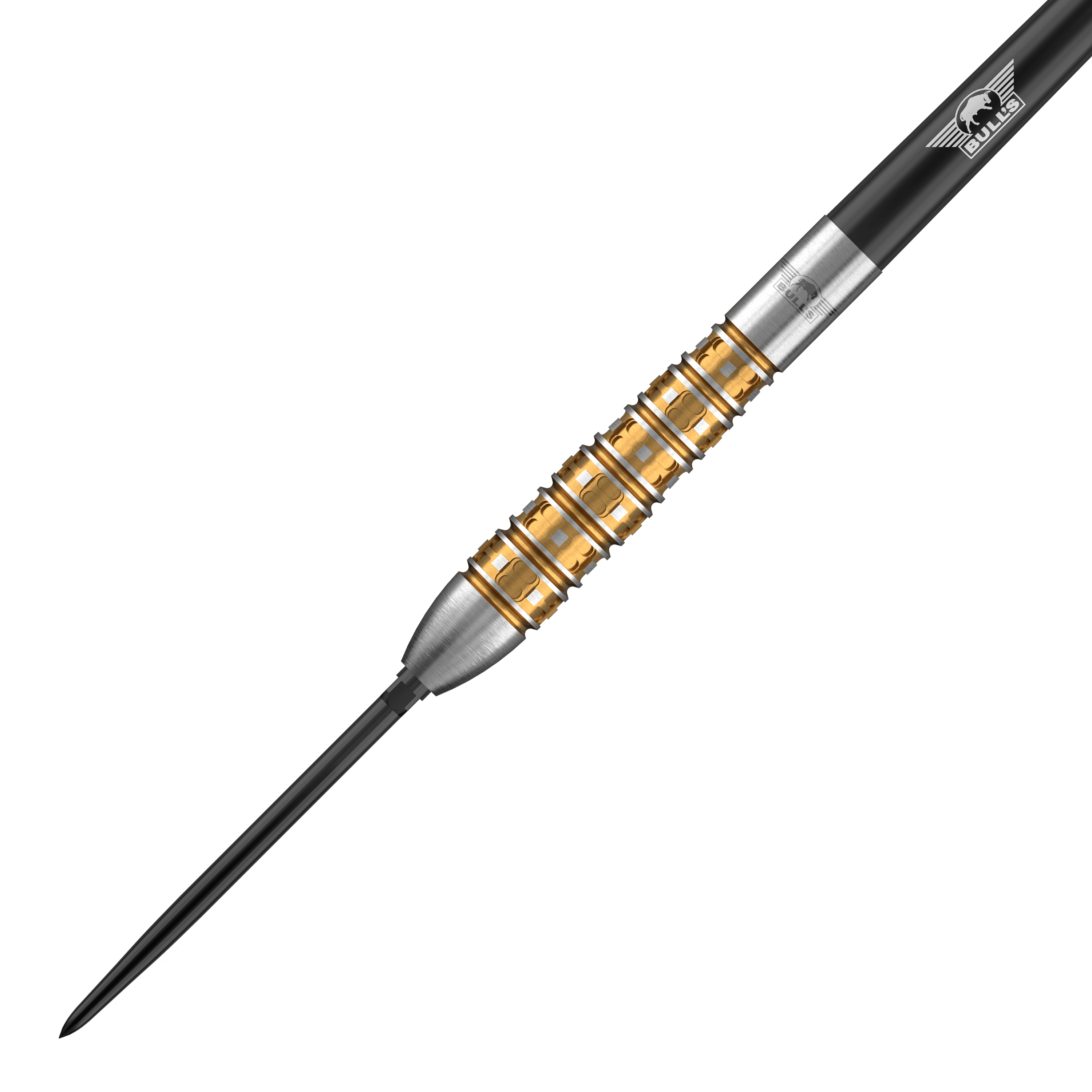 Fléchettes en acier Bulls NL Vintage Bomb Convertible Points Das Bild zeigt die Bulls NL Vintago Bomb Convertible Point Steeldarts. Die Steeldarts sind für Dartspieler geeignet.