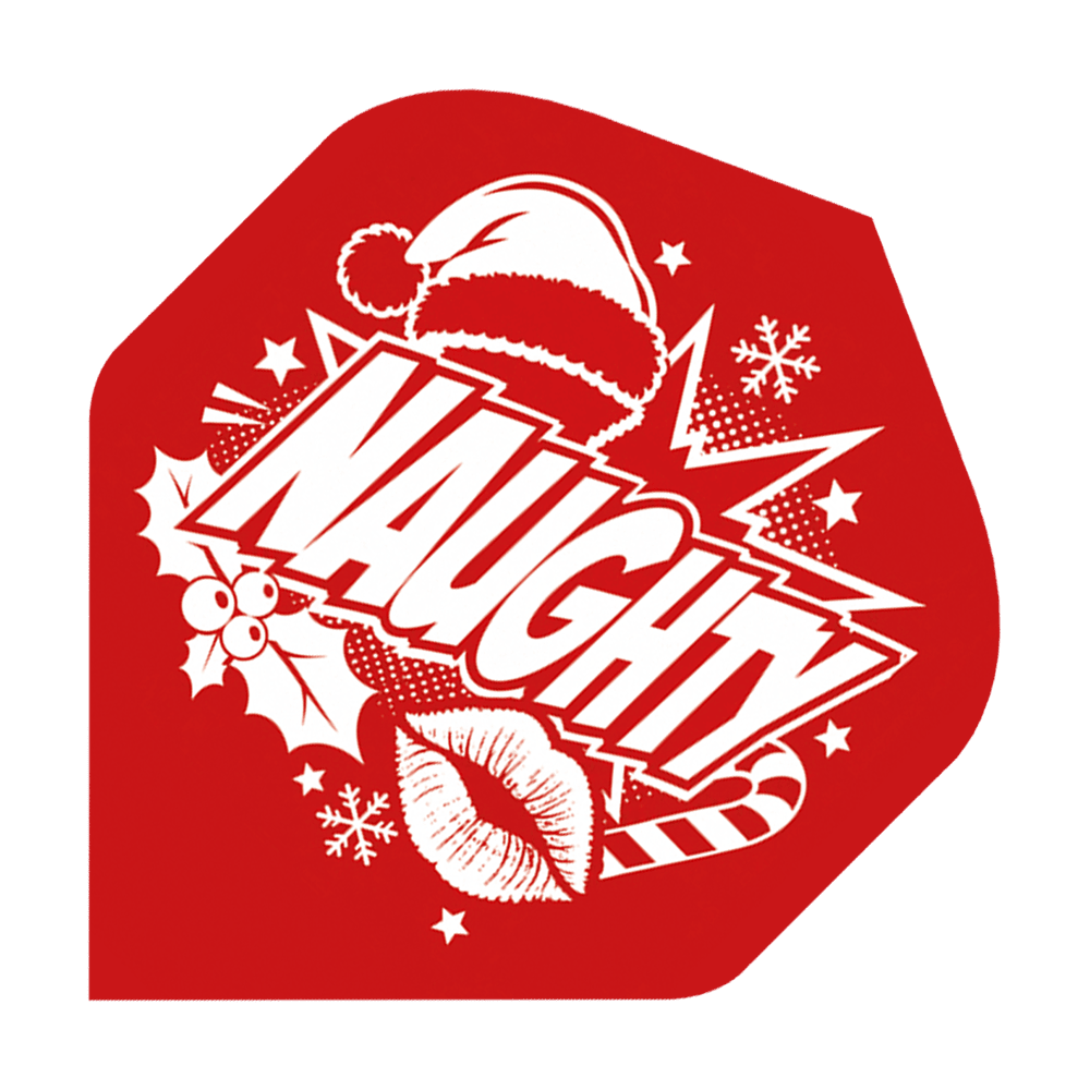McDart Naughty Or Nice No2 Vols Standard Das Bild zeigt McDart Naughty Or Nice No2 Standard Flights. Hierbei handelt es sich um hochwertige Dartflights.