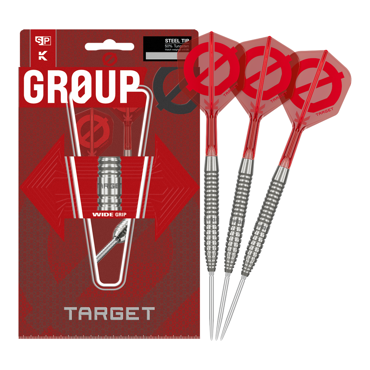 Groupe cible O 02 Fléchettes en acier Swiss Points