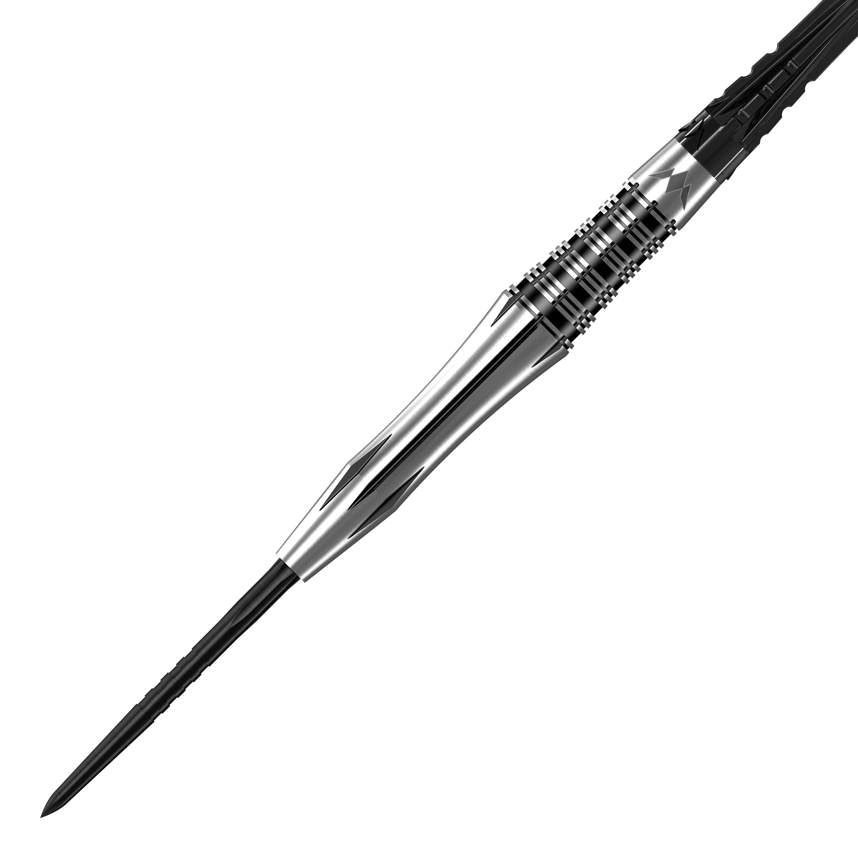 Fléchettes en acier Mission Katana Das Bild zeigt die Mission Katana Steeldarts. Es handelt sich um hochwertige Dartpfeile für präzises Spielen.