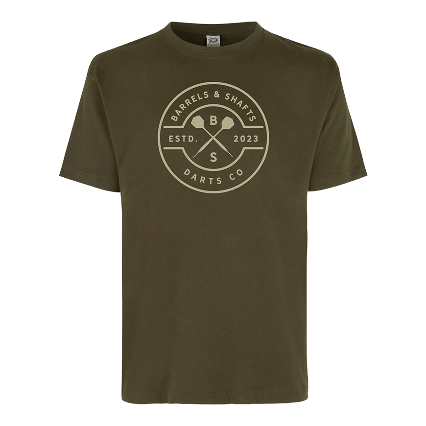 T-Shirt Barils et Arbres - Olive