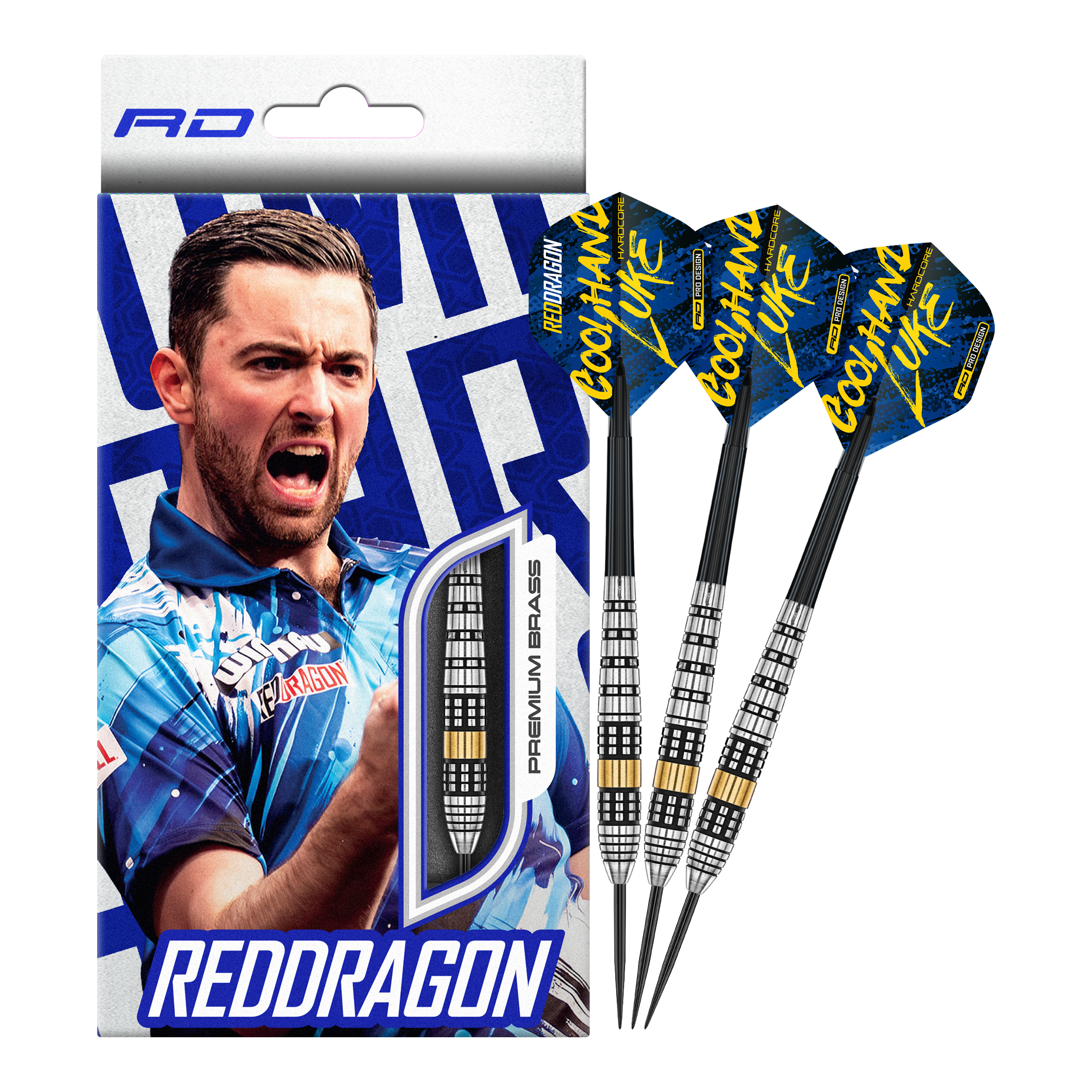 Fléchettes en acier laitonné Red Dragon Luke Humphries - 21 g Fléchettes en acier laitonné Red Dragon Luke Humphries - 21 g