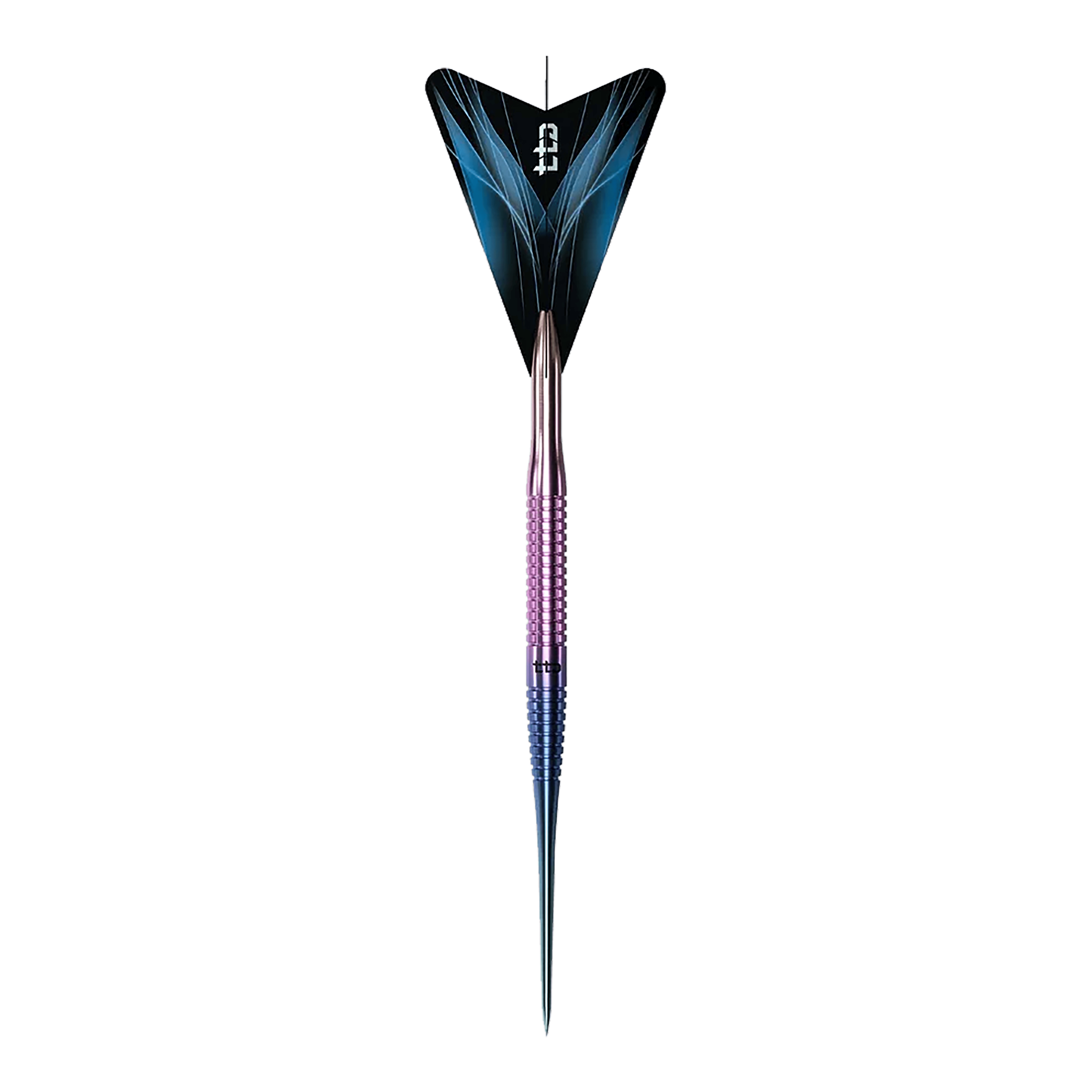 Caliburn TTD Complete Titanium T3 Rainbow Steeldarts - 7 g Caliburn TTD Complete Titanium T3 Rainbow Steeldarts - 7g. Abgebildet ist ein bunter Steeldartpfeil aus Titan, der speziell für Dartspieler entwickelt wurde.
