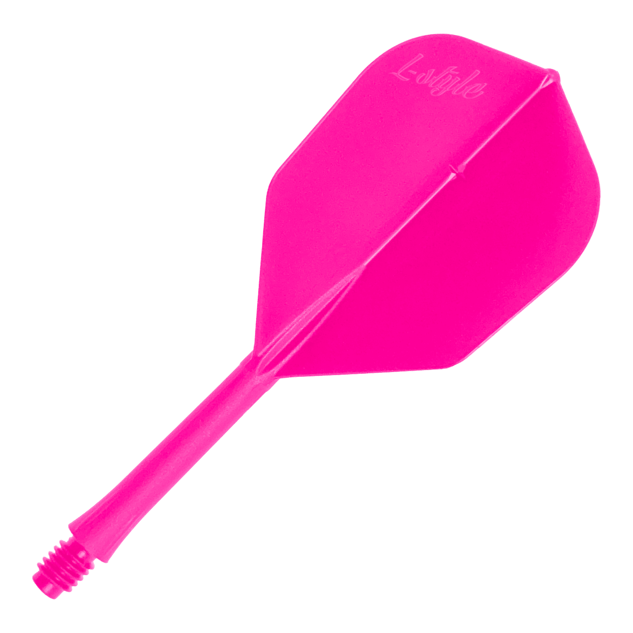 Volets de barre de style L 2BA L3 - 260 Hier ist ein Dart-Flug in Neon-Pink zu sehen. Abgebildet ist der Artikel 'LSF-905_L-Style_BarFlight_NeonPink_1'.