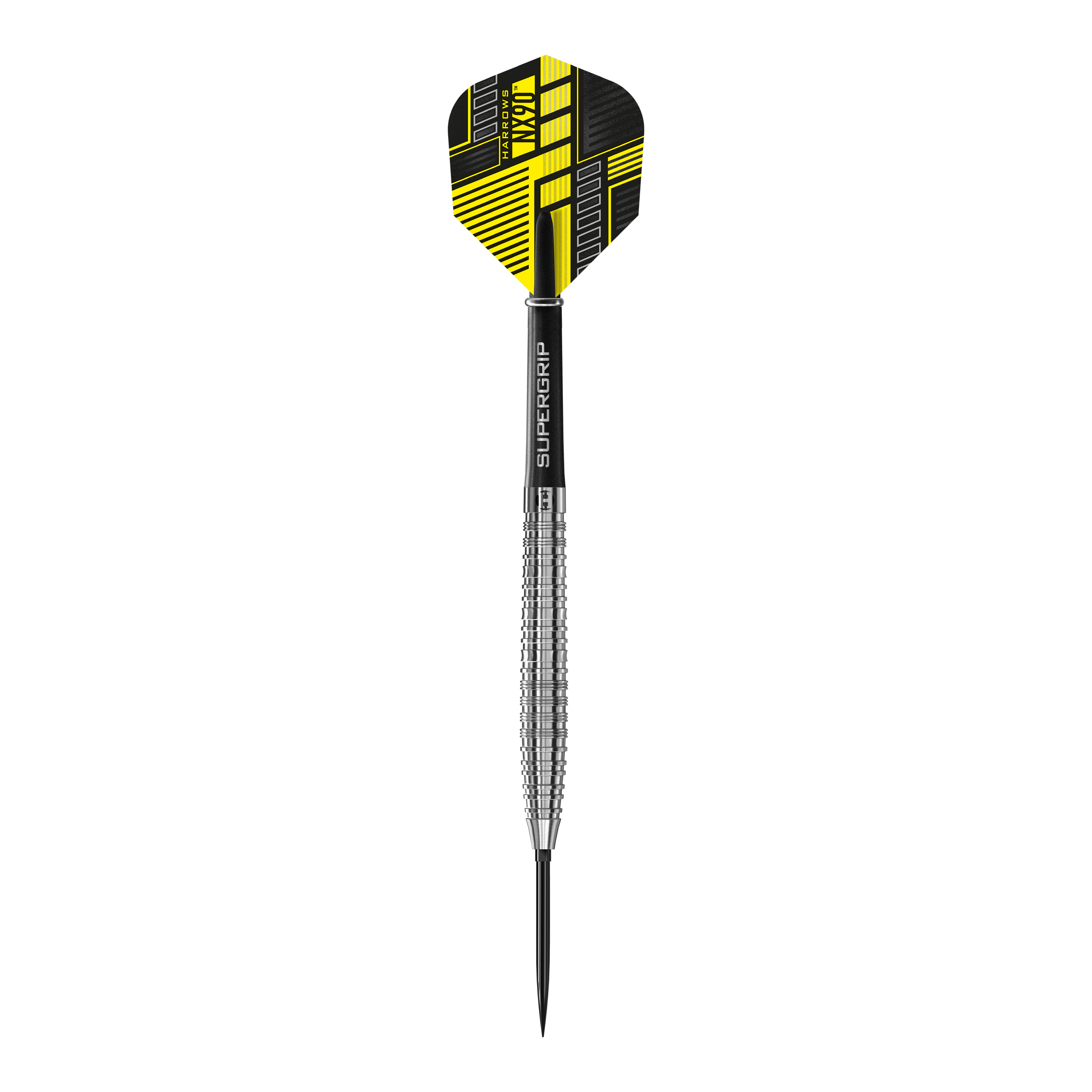 Hier sehen Sie die Harrows NX90 Tapered Quick Point Steeldarts. Das Produkt ist ideal für professionelle Dartspieler geeignet.
