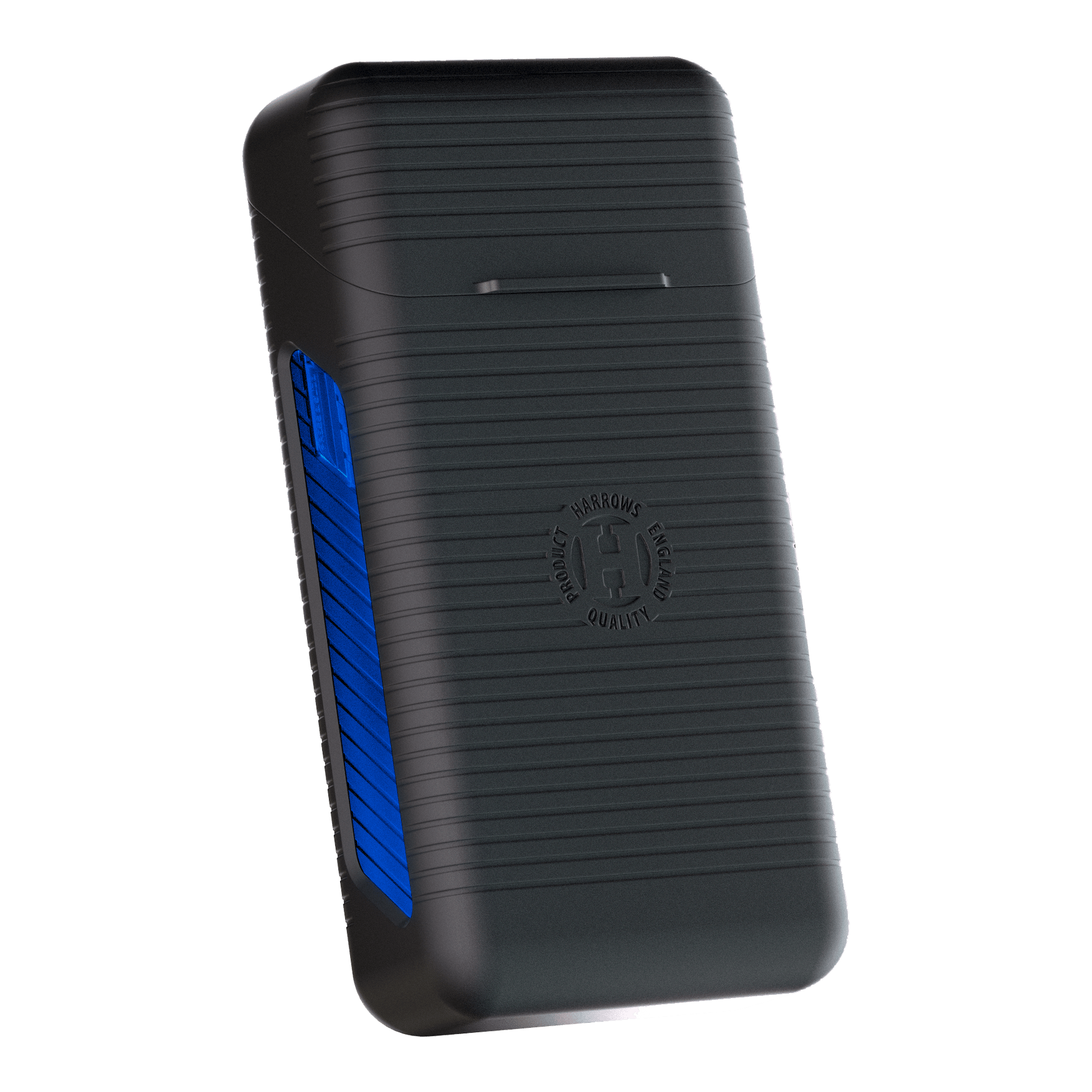 Coffre-fort de Harrows Dartcase Abgebildet ist ein Harrows Vault Dartcase in Blau. Das Etui dient zur sicheren Aufbewahrung von Dartpfeilen.