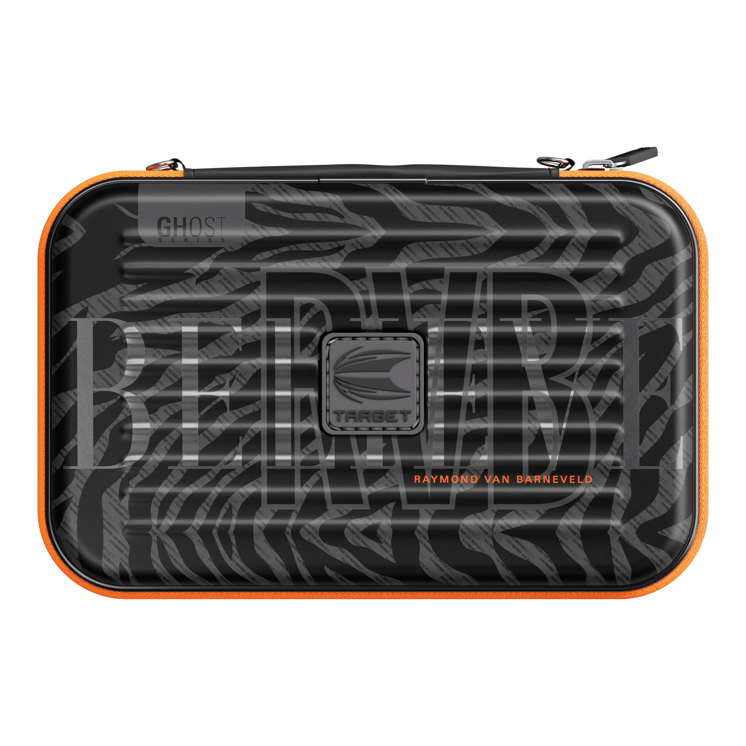 Étui à fléchettes Takoma XL Ghost Series Raymond Van Barneveld Zu sehen ist das Takoma XL Ghost Series Raymond Van Barneveld Dartcase. Die Tasche bietet Schutz und Stil für Dartspieler.