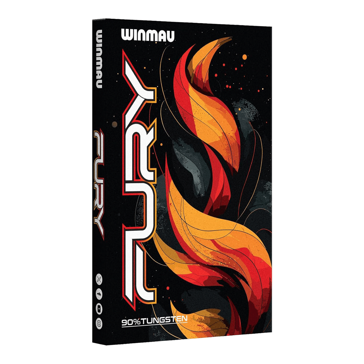 Fléchettes en acier Winmau Fury - 22 g Abgebildet sind die Winmau Fury Steeldarts mit 22g Gewicht. Diese Darts eignen sich ideal für präzises Werfen.