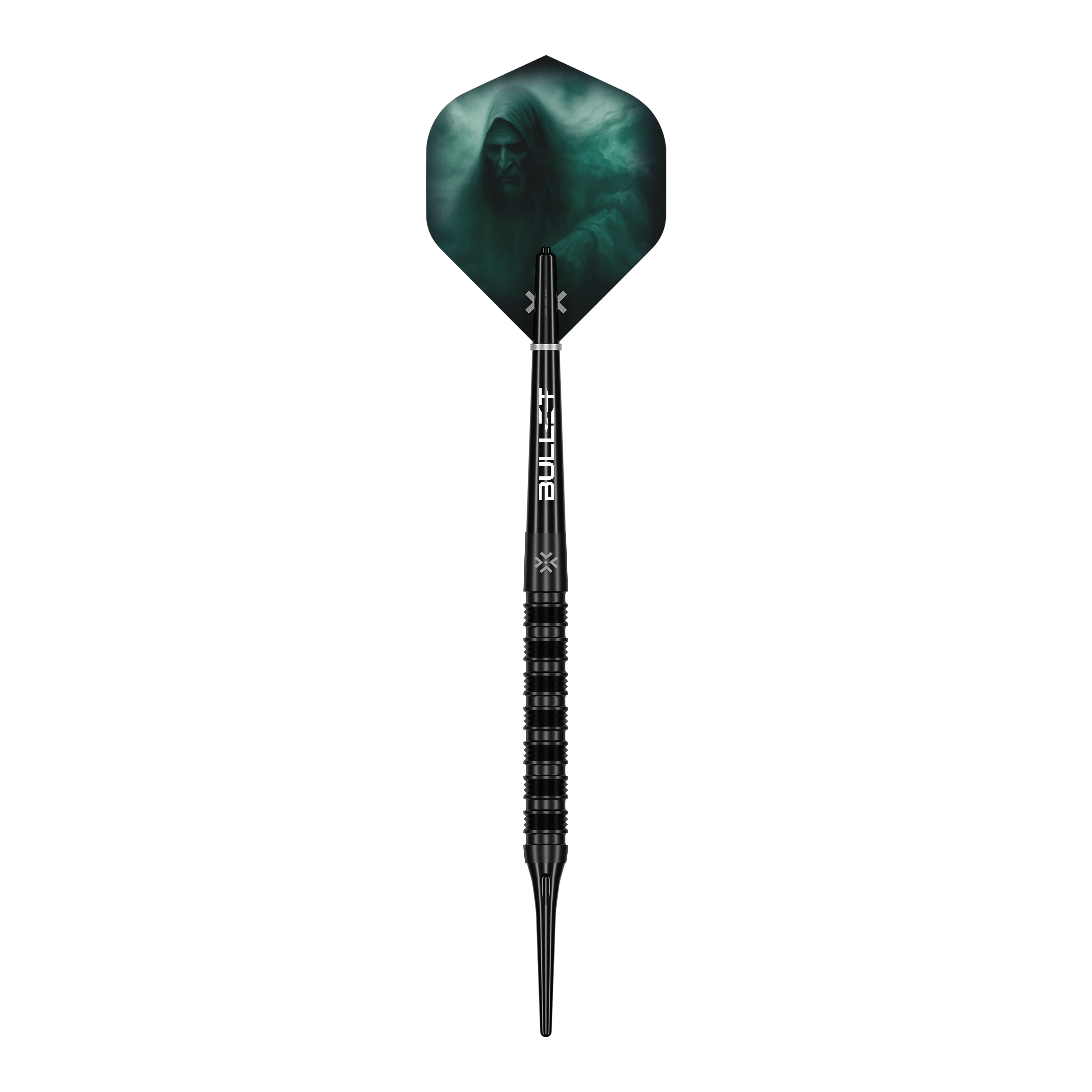 Abgebildet sind die Bullet Shadow Softdarts - 20g. Die Darts sind aus hochwertigen Materialien gefertigt.