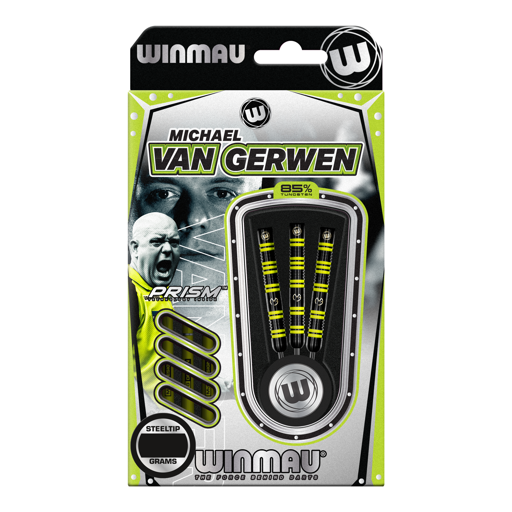Fléchettes en acier Winmau Michael Van Gerwen 85 Pro-Series