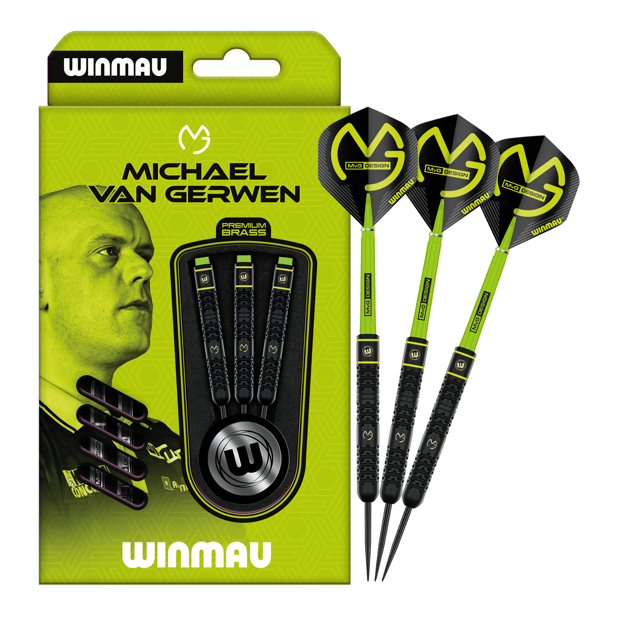 Fléchettes en acier Winmau Michael Van Gerwen - 21 g