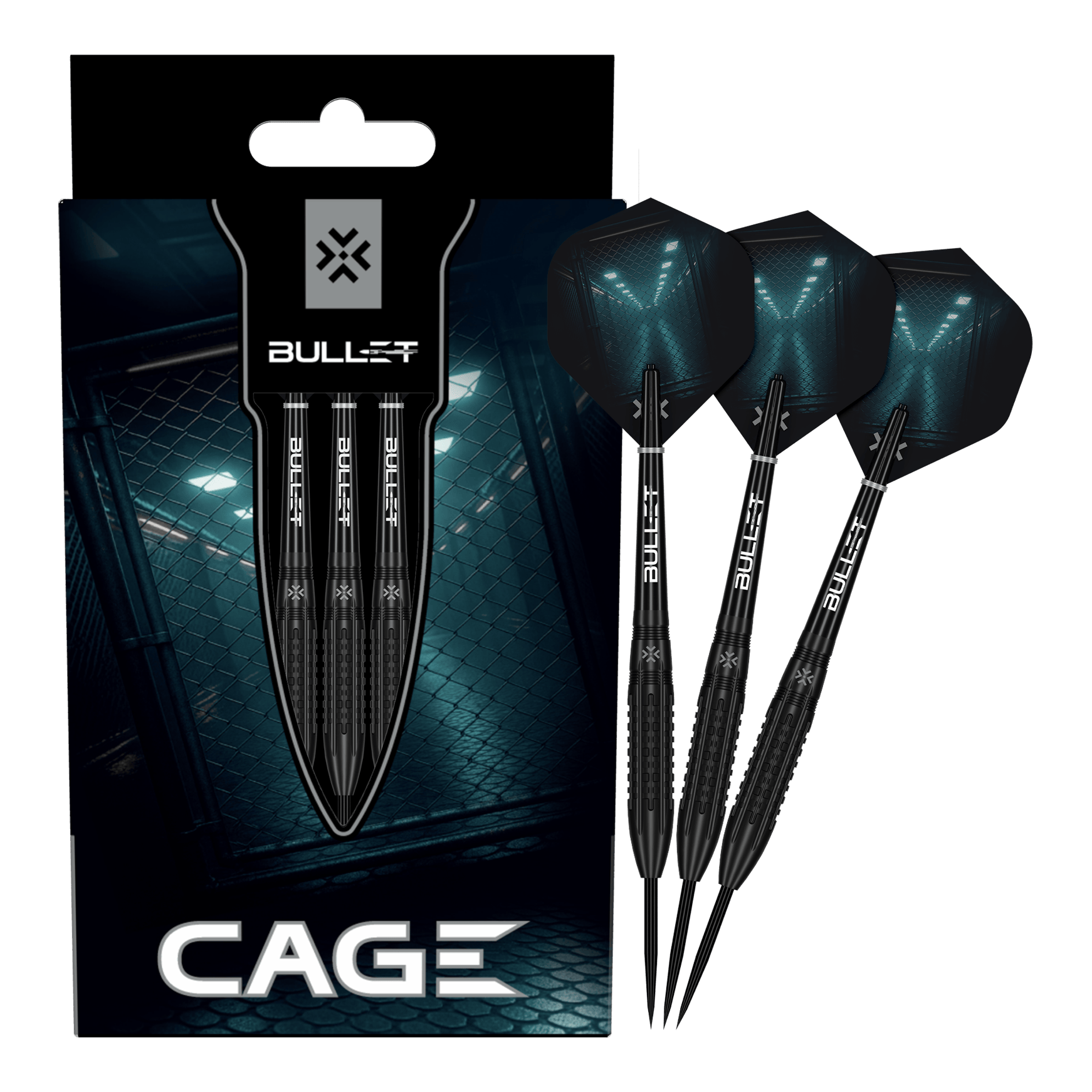 fléchettes en acier Bullet Cage Abgebildet sind die Bullet Cage Steeldarts. Das Produkt eignet sich ideal für Dartspieler.
