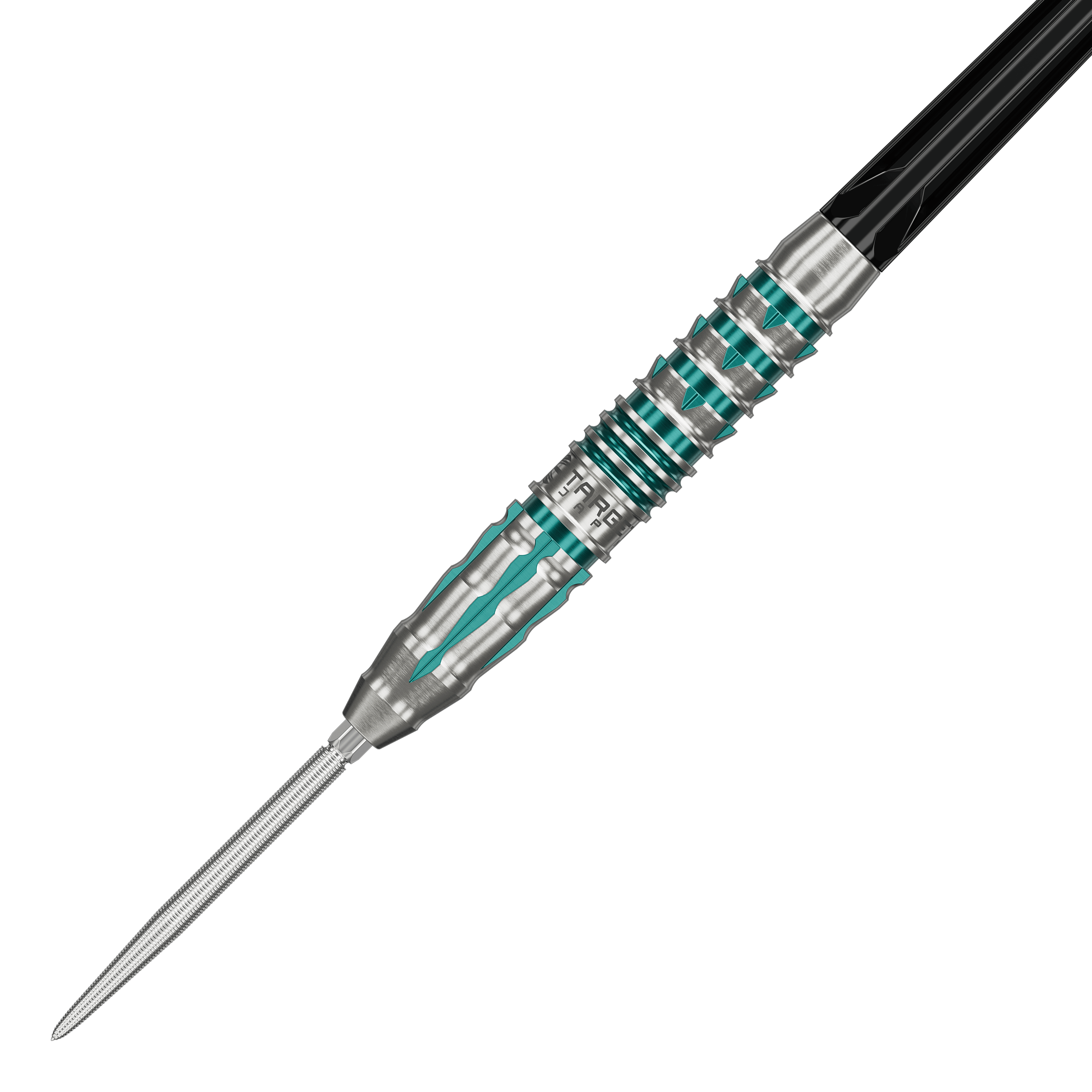 Fléchettes en acier Target Japan Black Marque Pierce Swiss Point à pointe noire Das Bild zeigt die Target Japan Black Marque Pierce Swiss Point Steeldarts. Die Darts sind modern gestaltet und eignen sich für das Steeldartspiel.