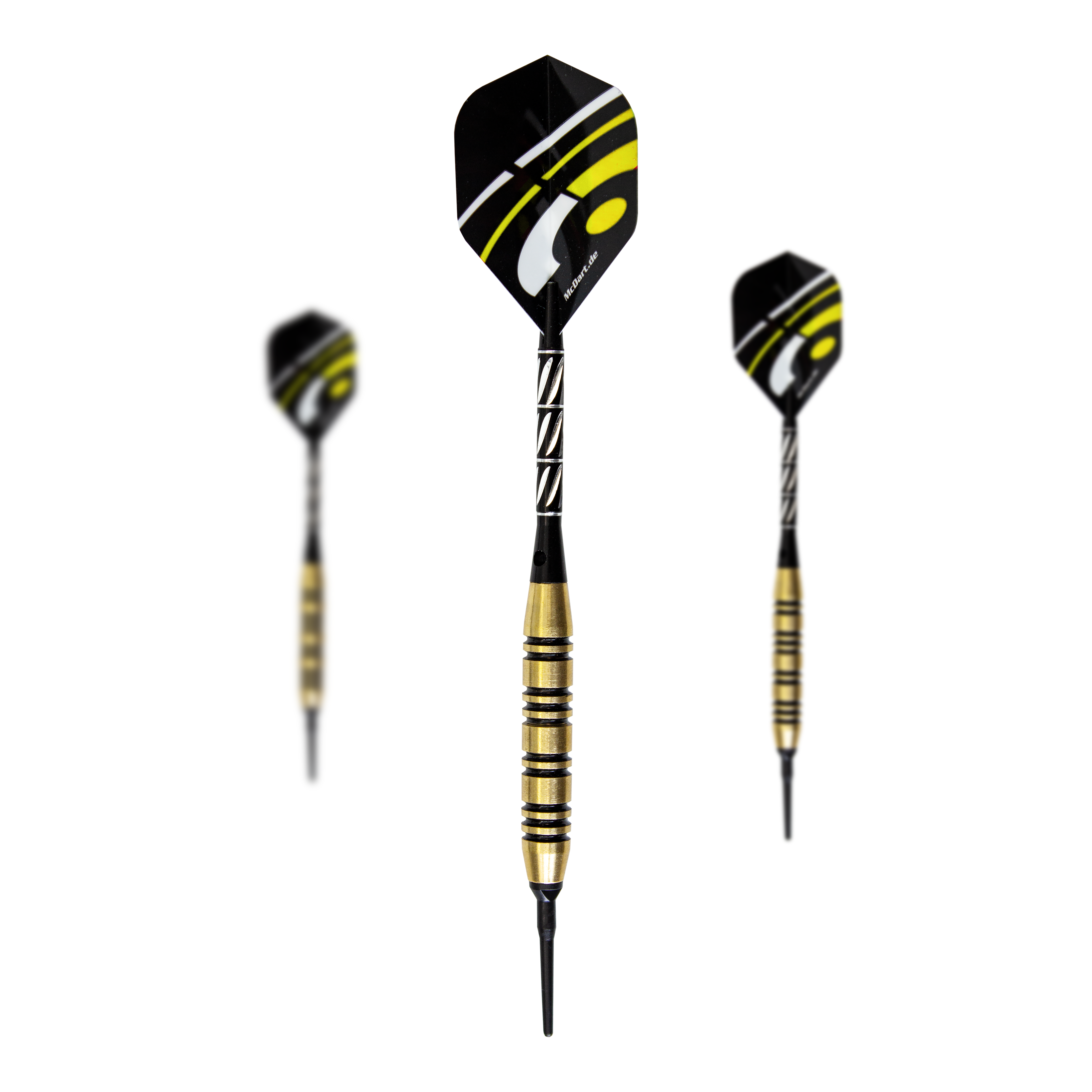 McDart Black Stripe Brass Softdarts - 17g