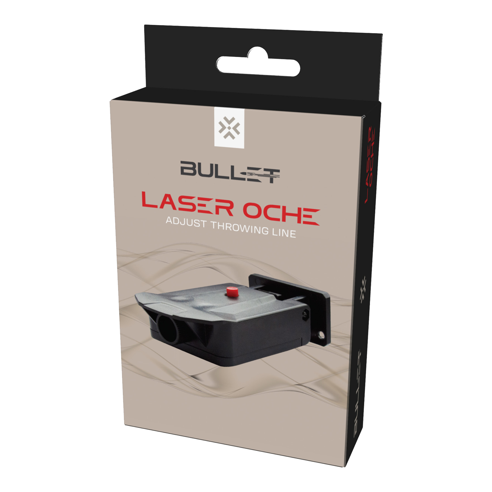 Bullet Laser Oak Bullet Laser Oche zur Anzeige der Oche-Linie für Darts. Das Gerät erleichtert die Einhaltung der richtigen Abwurfdistanz.