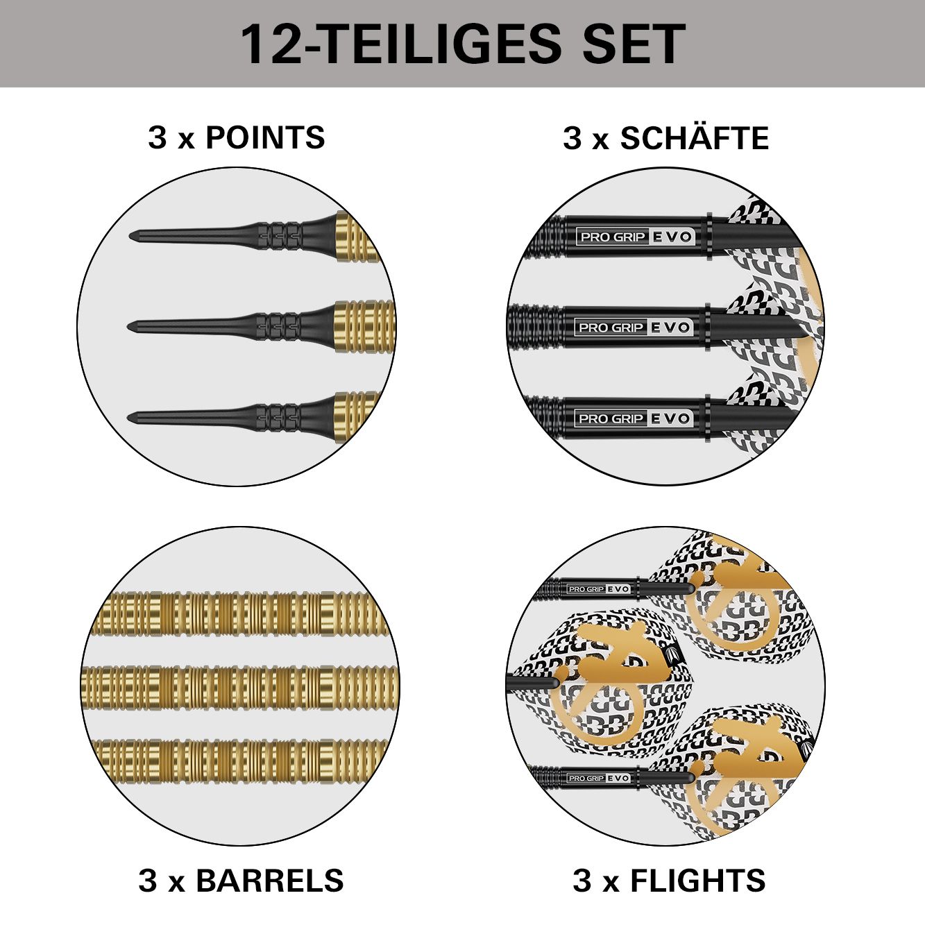 Target Bolide Envy 10 fléchettes souples Das Bild zeigt die Target Bolide Envy 10 Softdarts. Diese Softdarts sind für den elektronischen Dartsport entworfen.