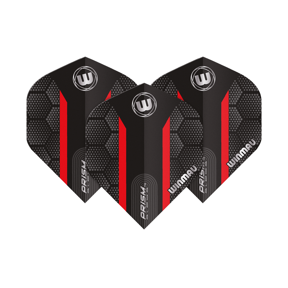 Winmau Prism Alpha Red Standard Flights