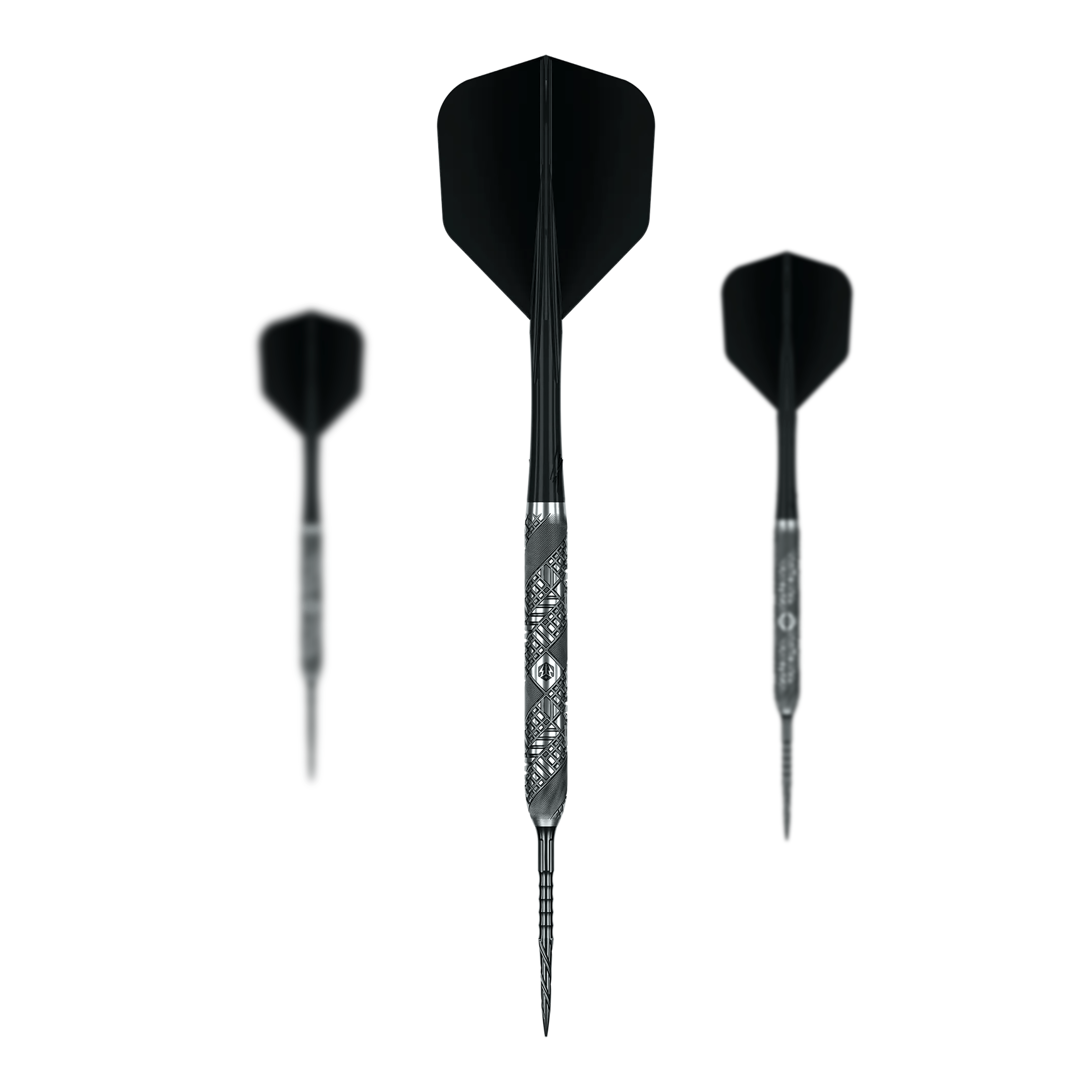 Fléchettes en acier Caliburn Halo H3 - 21,5 g Abgebildet ist das Set Caliburn Halo H3 Steeldarts - 21,5g. Es enthält mehrere Steeldarts für den Dartsport.